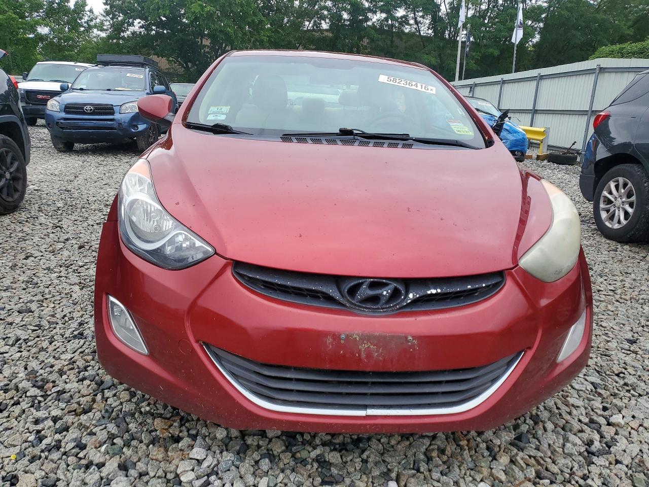 2013 Hyundai Elantra Gls Red vin: 5NPDH4AE0DH428462