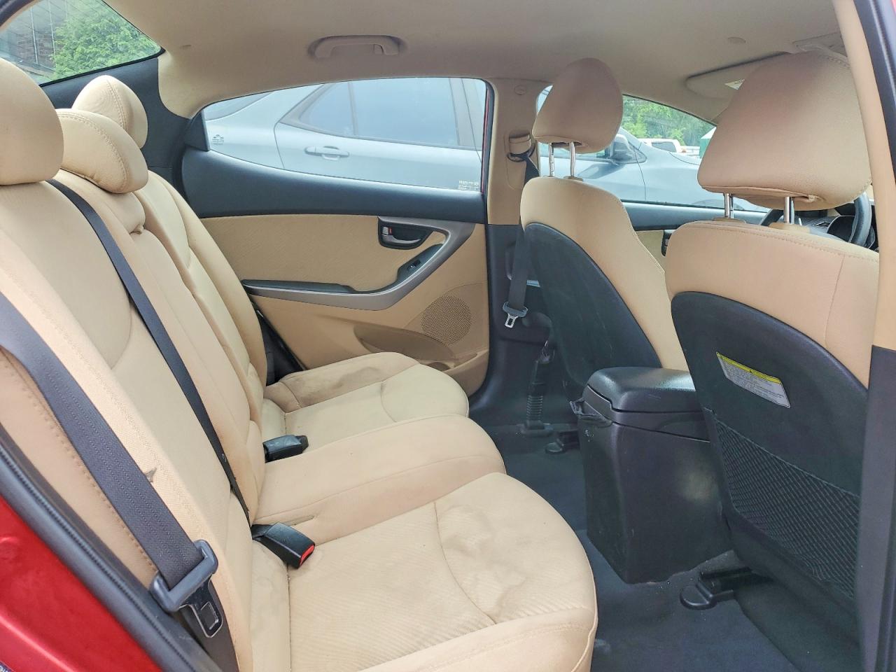 2013 Hyundai Elantra Gls Red vin: 5NPDH4AE0DH428462