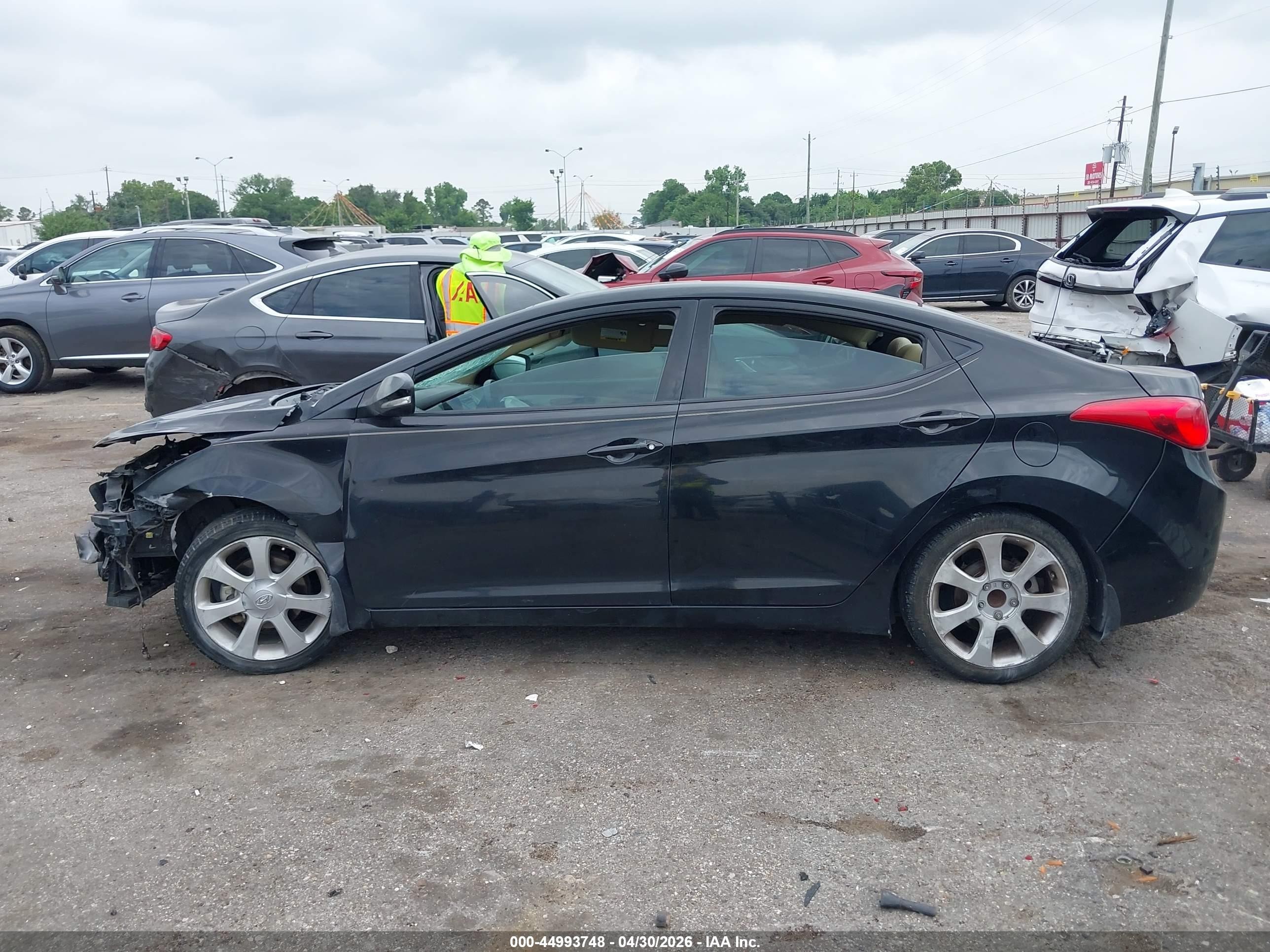 2013 Hyundai Elantra Limited Black vin: 5NPDH4AE0DH432172