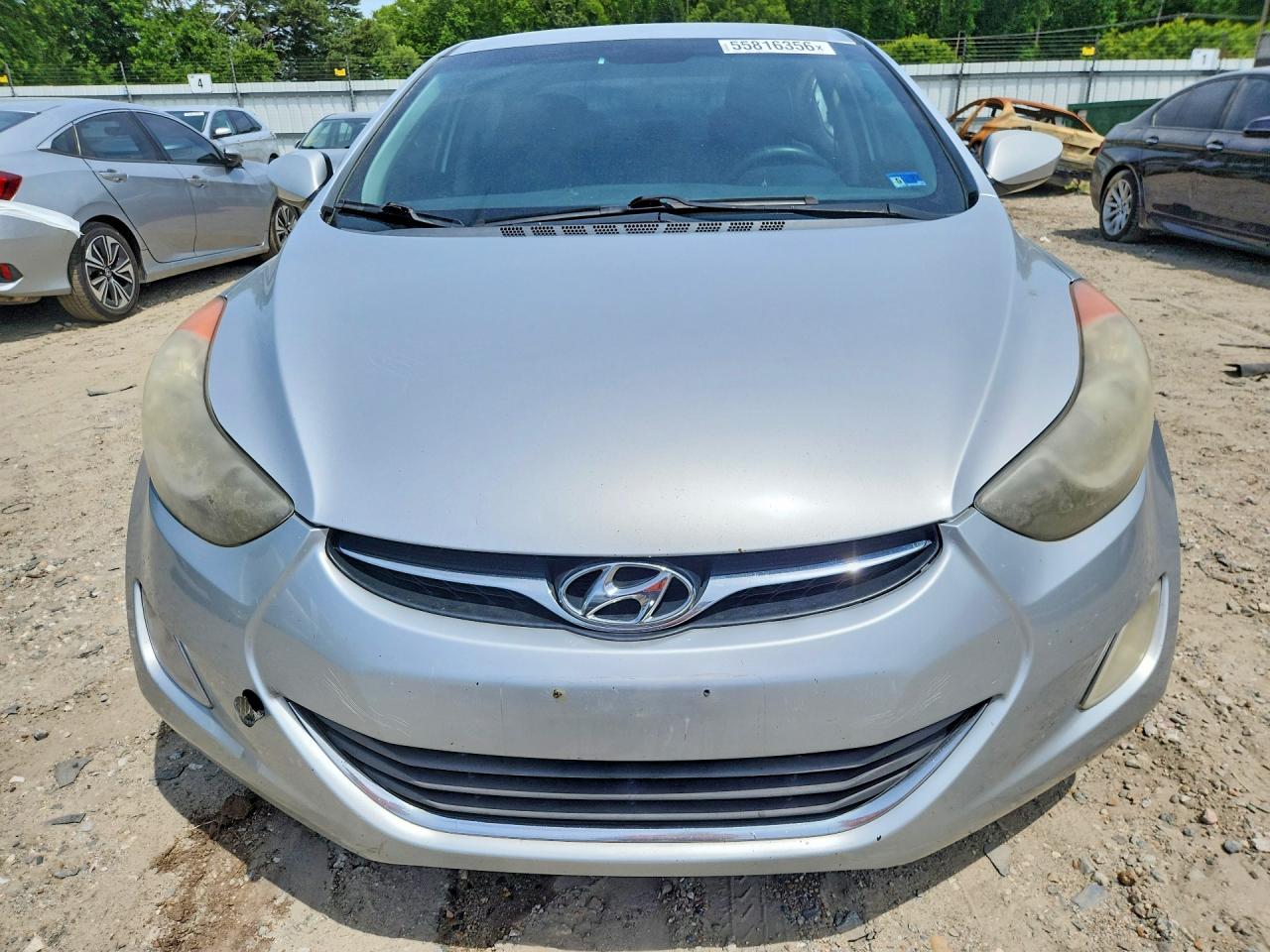 2013 Hyundai Elantra Gls Silver vin: 5NPDH4AE0DH440434