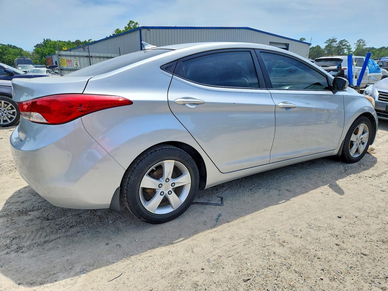 2013 Hyundai Elantra Gls Silver vin: 5NPDH4AE0DH440434