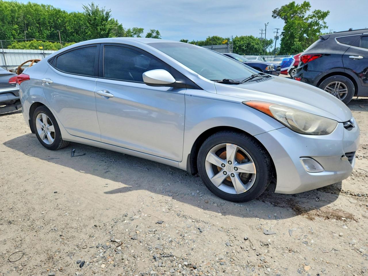 2013 Hyundai Elantra Gls Silver vin: 5NPDH4AE0DH440434