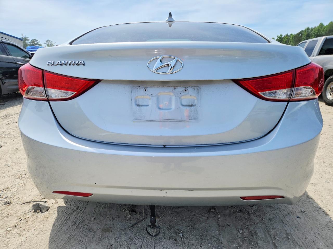 2013 Hyundai Elantra Gls Silver vin: 5NPDH4AE0DH440434