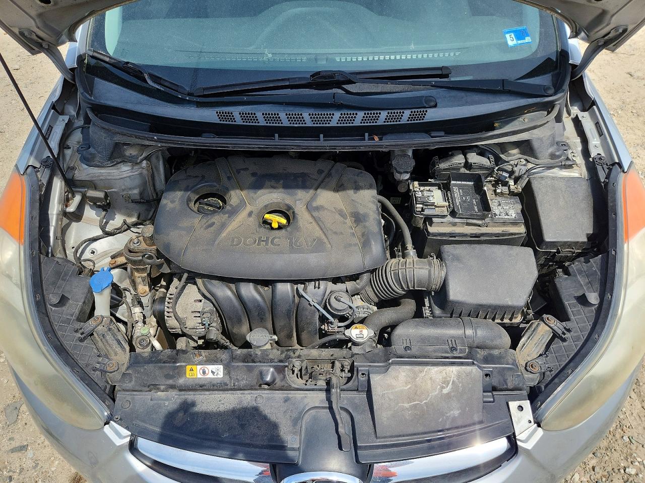 2013 Hyundai Elantra Gls Silver vin: 5NPDH4AE0DH440434