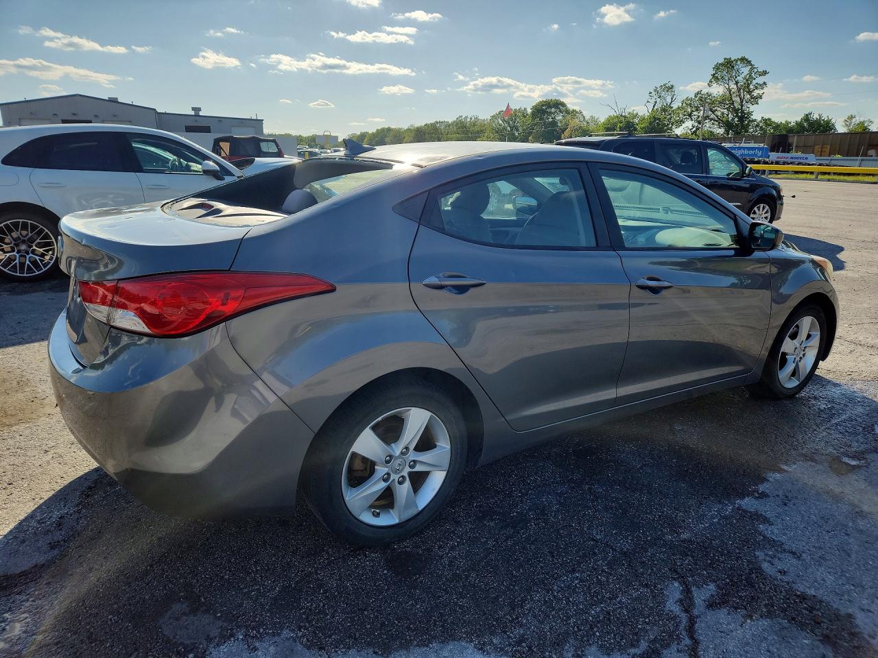 2013 Hyundai Elantra Gls Gray vin: 5NPDH4AE0DH440773
