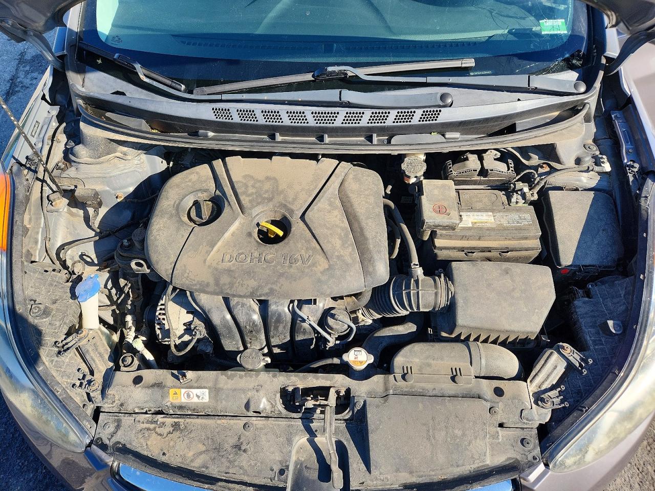 2013 Hyundai Elantra Gls Gray vin: 5NPDH4AE0DH440773