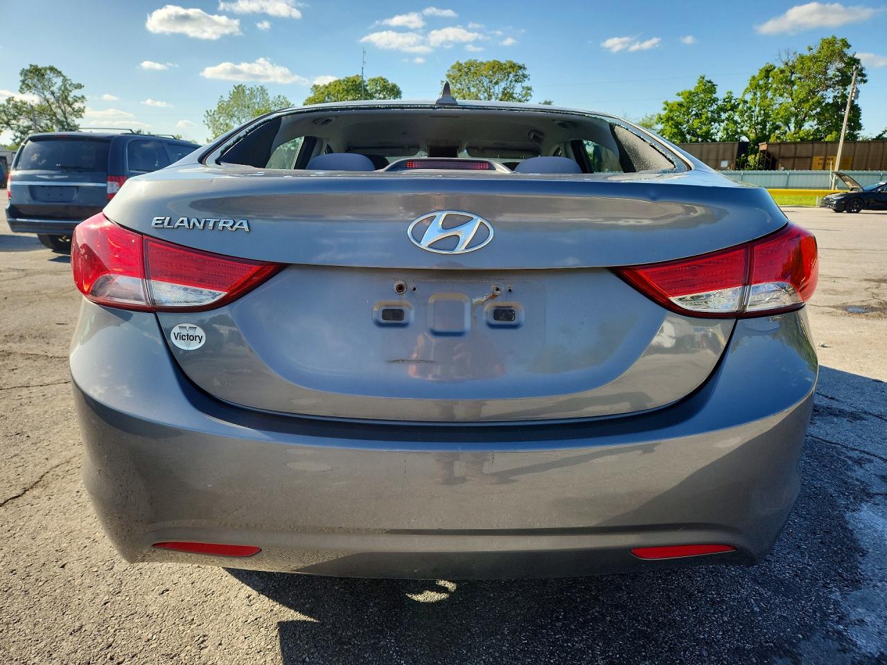 2013 Hyundai Elantra Gls Gray vin: 5NPDH4AE0DH440773