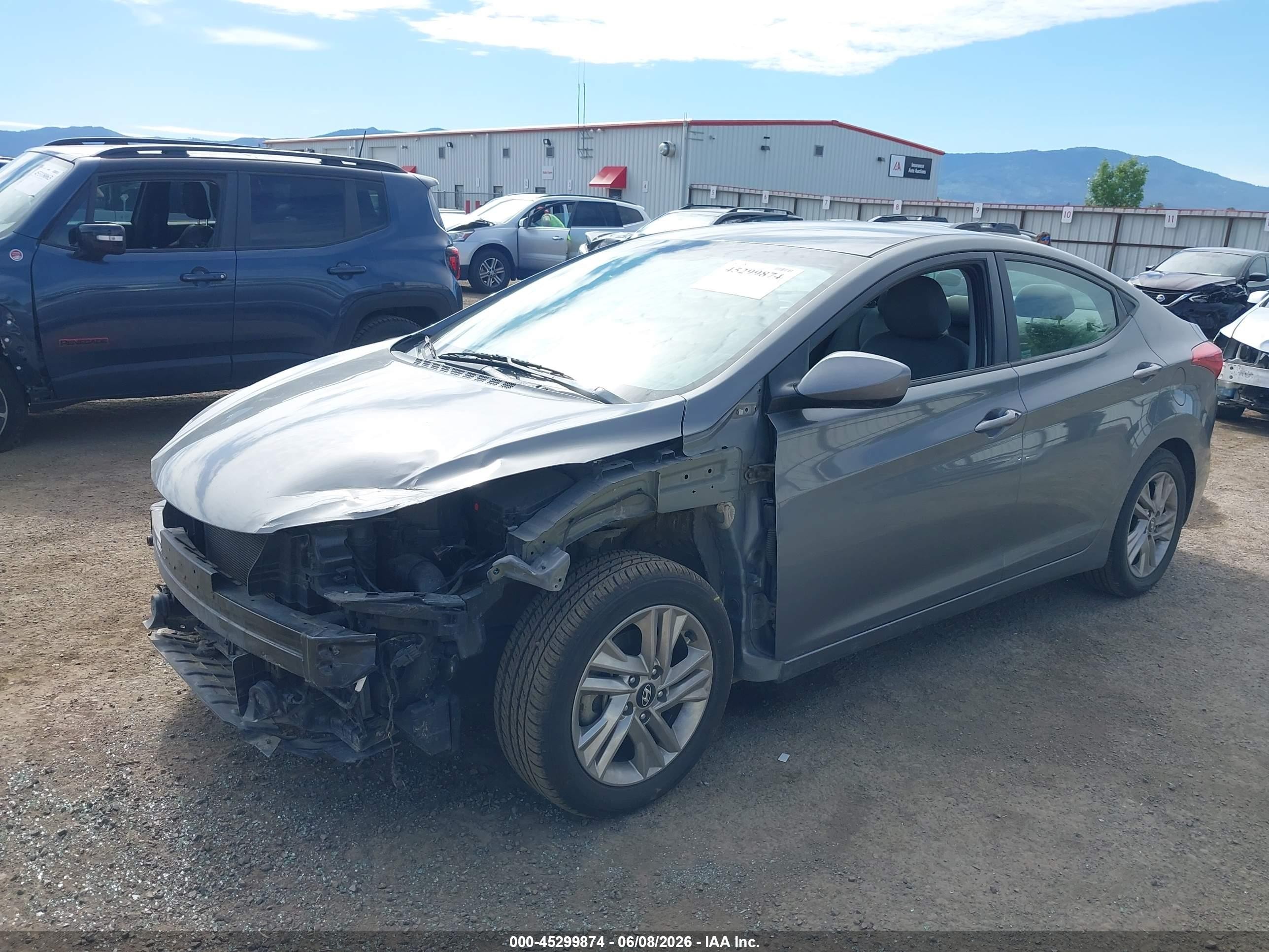 2013 Hyundai Elantra Gls Gray vin: 5NPDH4AE0DH448128