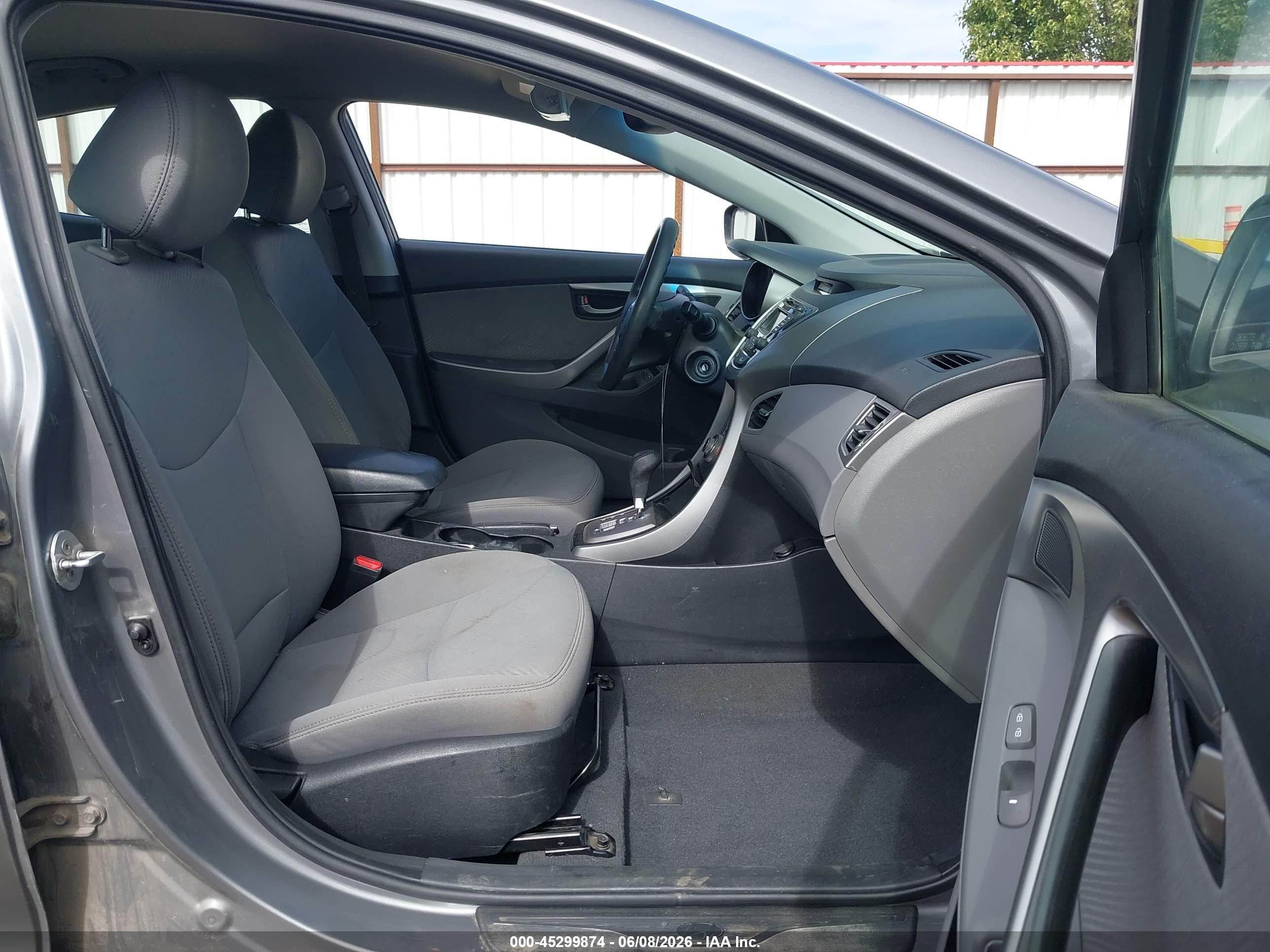 2013 Hyundai Elantra Gls Gray vin: 5NPDH4AE0DH448128