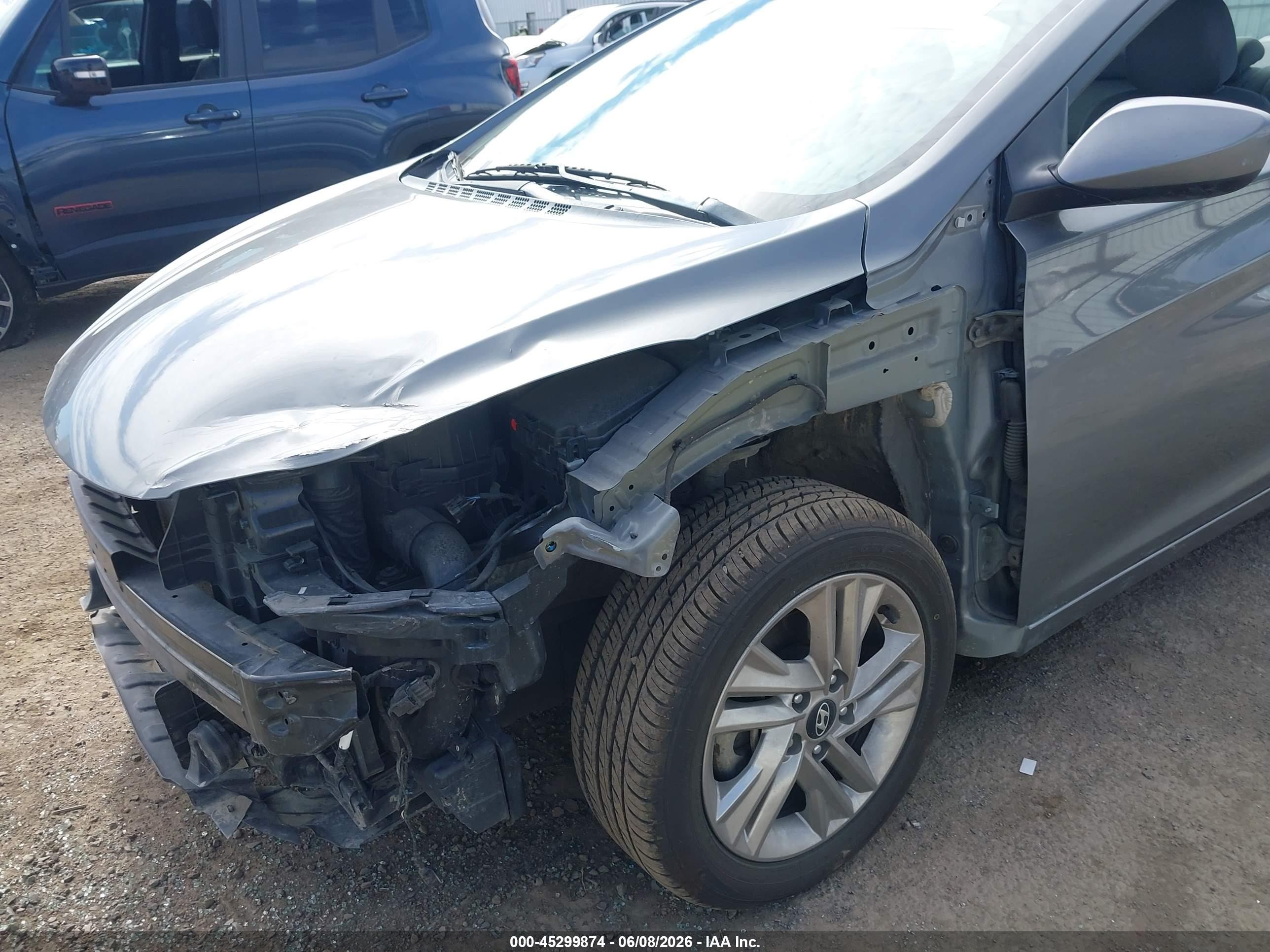 2013 Hyundai Elantra Gls Gray vin: 5NPDH4AE0DH448128