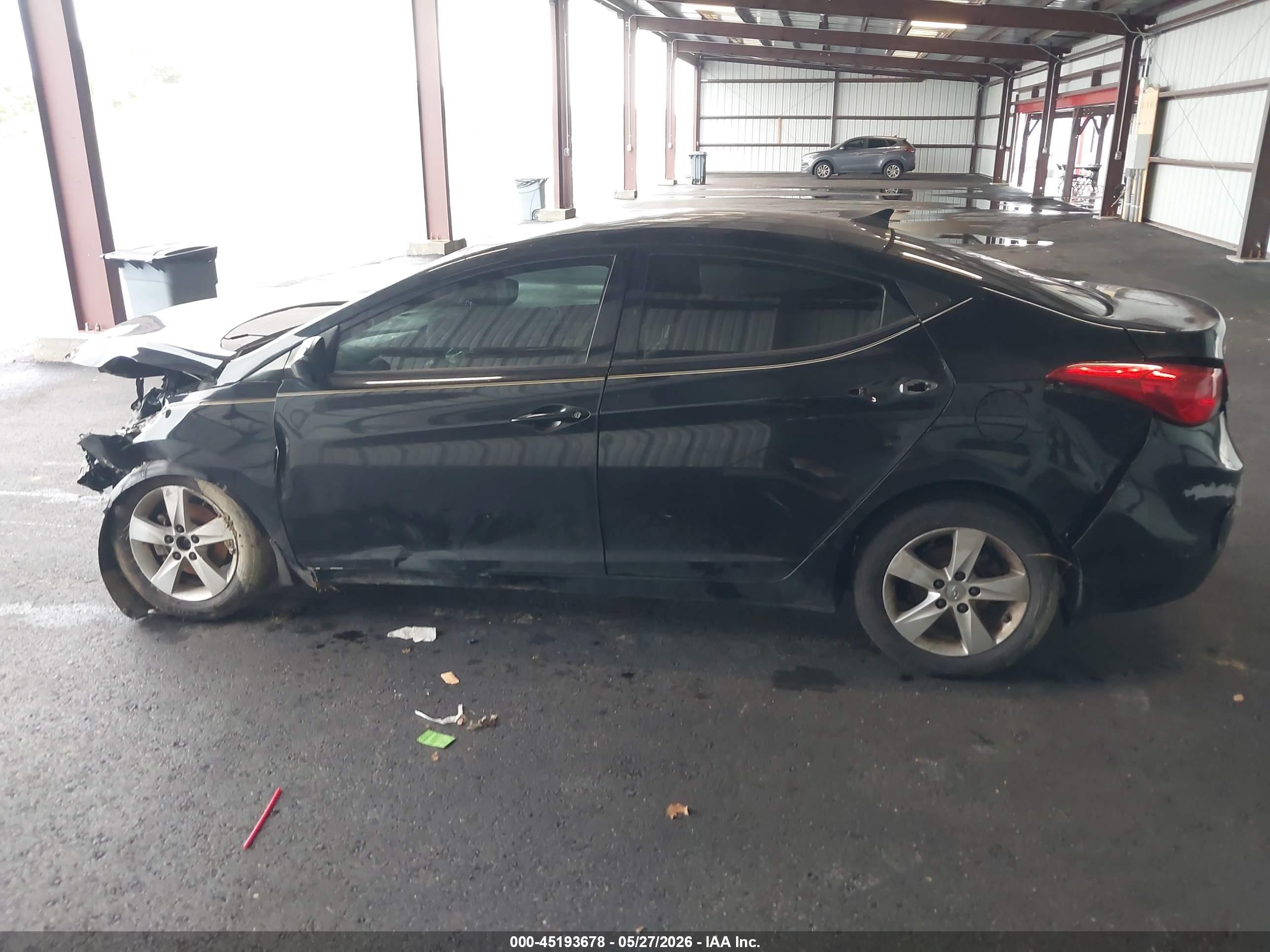 2013 Hyundai Elantra Gls Black vin: 5NPDH4AE0DH448968