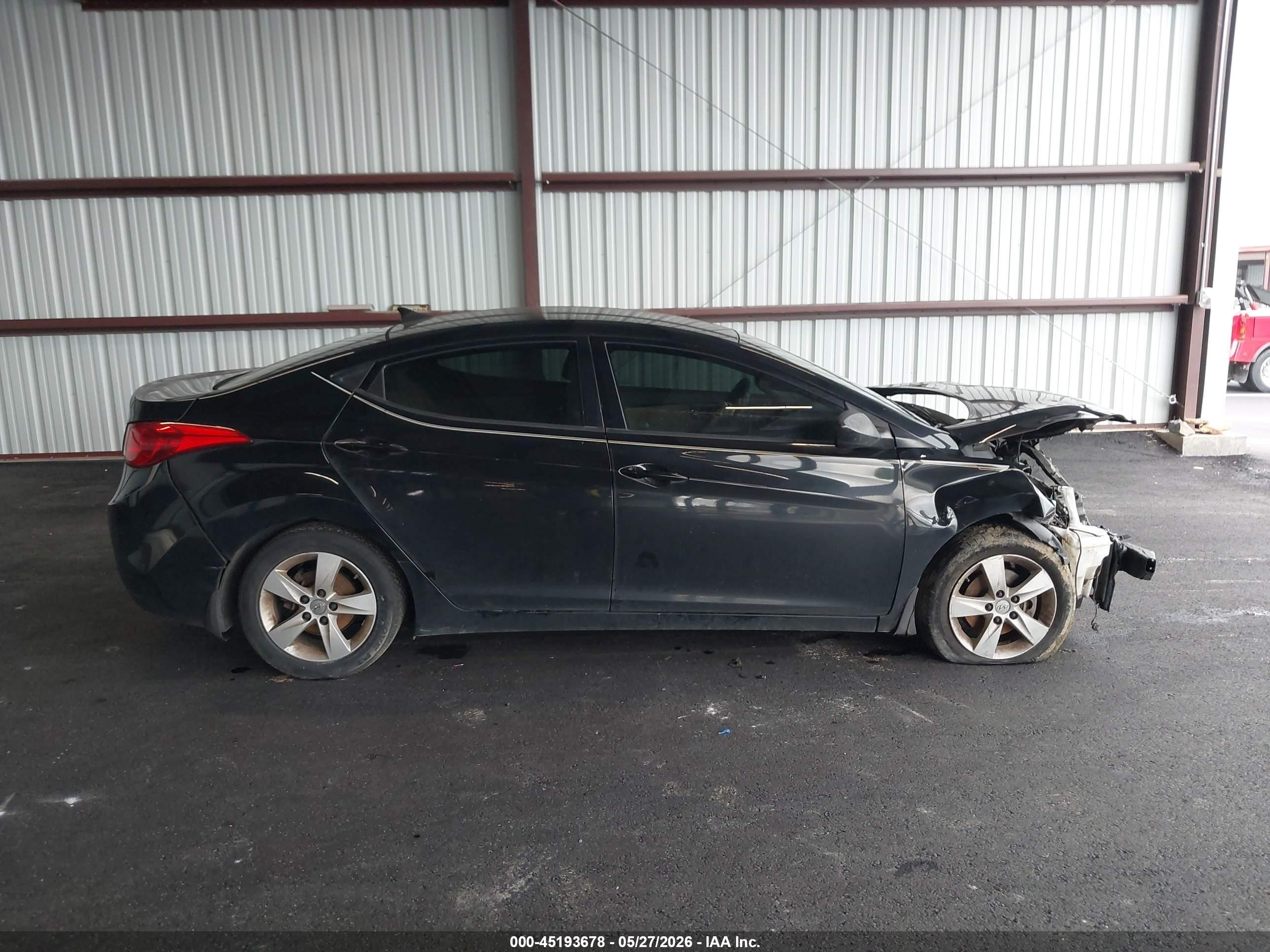 2013 Hyundai Elantra Gls Black vin: 5NPDH4AE0DH448968