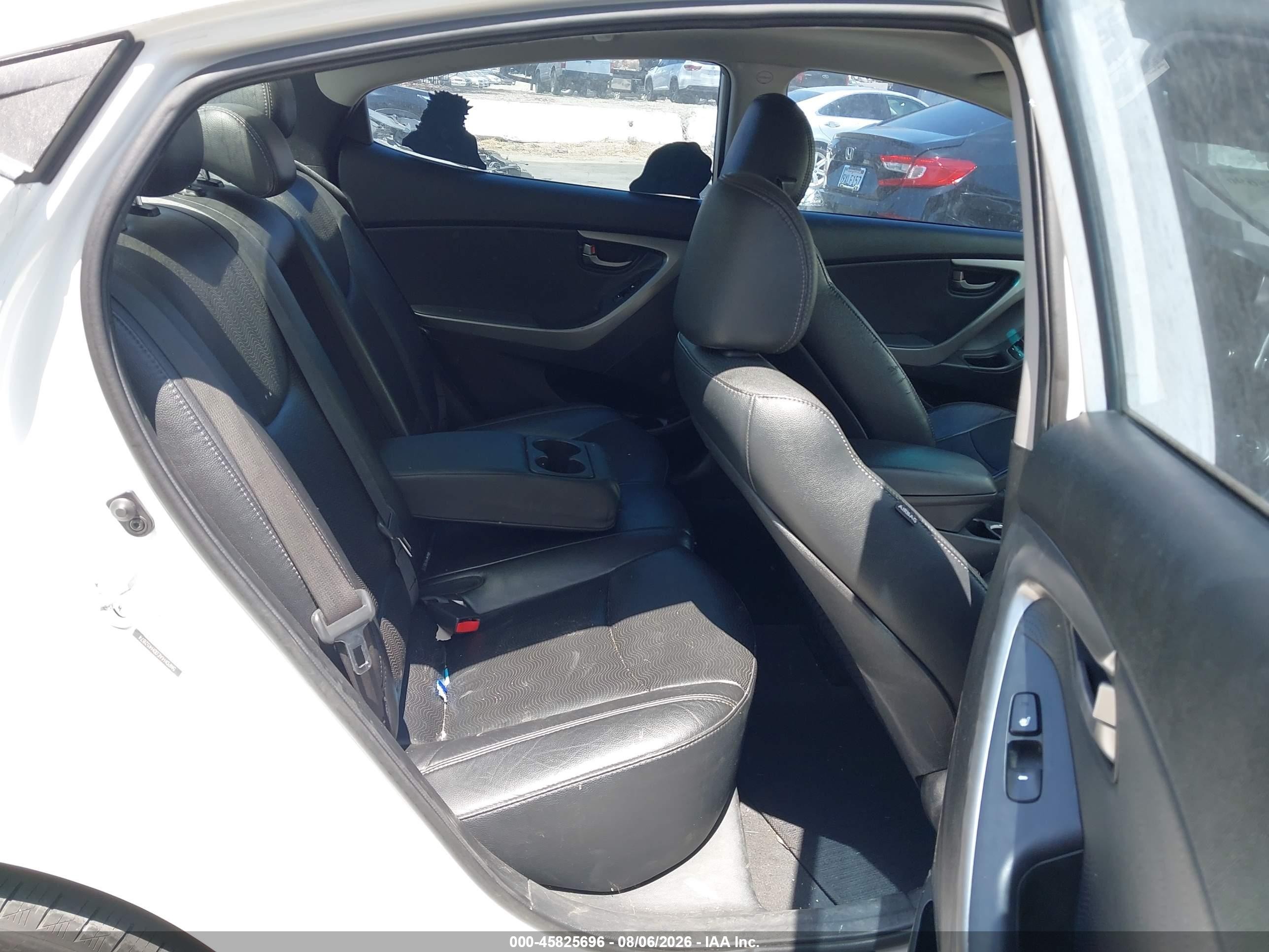 2013 Hyundai Elantra Limited White vin: 5NPDH4AE0DH452874