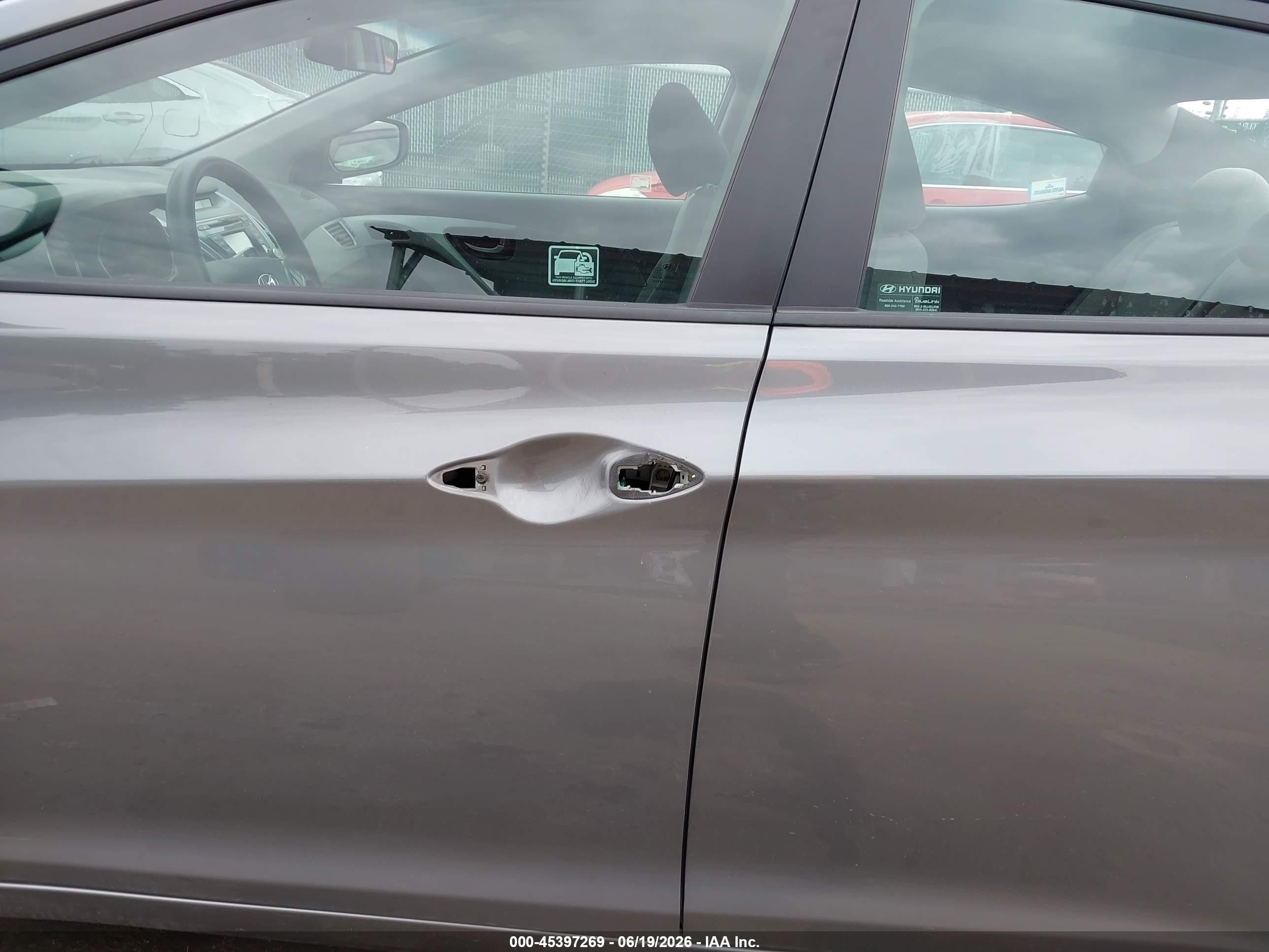 2014 Hyundai Elantra Se Gray vin: 5NPDH4AE0EH455842
