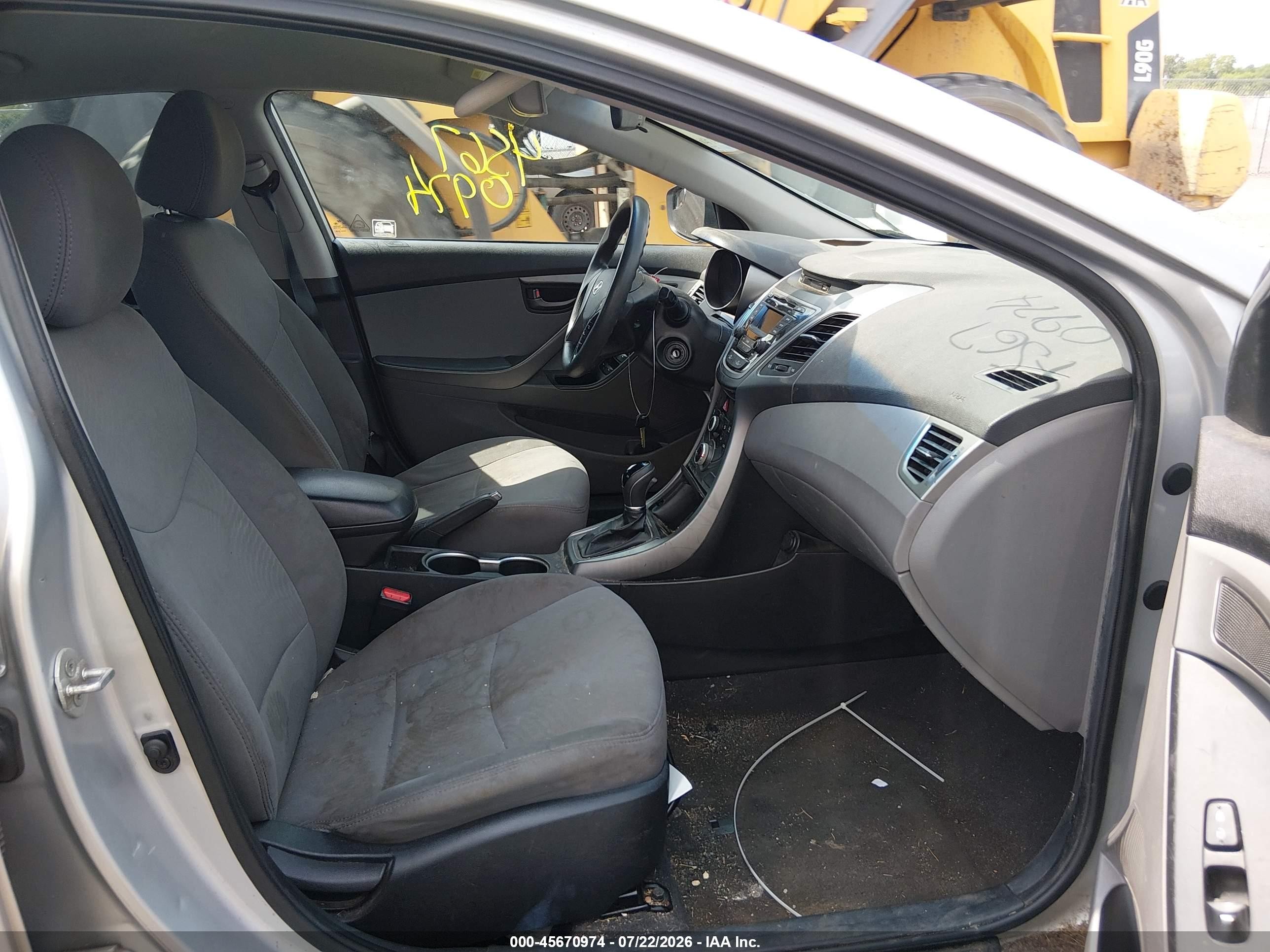 2014 Hyundai Elantra Se Серебряный vin: 5NPDH4AE0EH456697