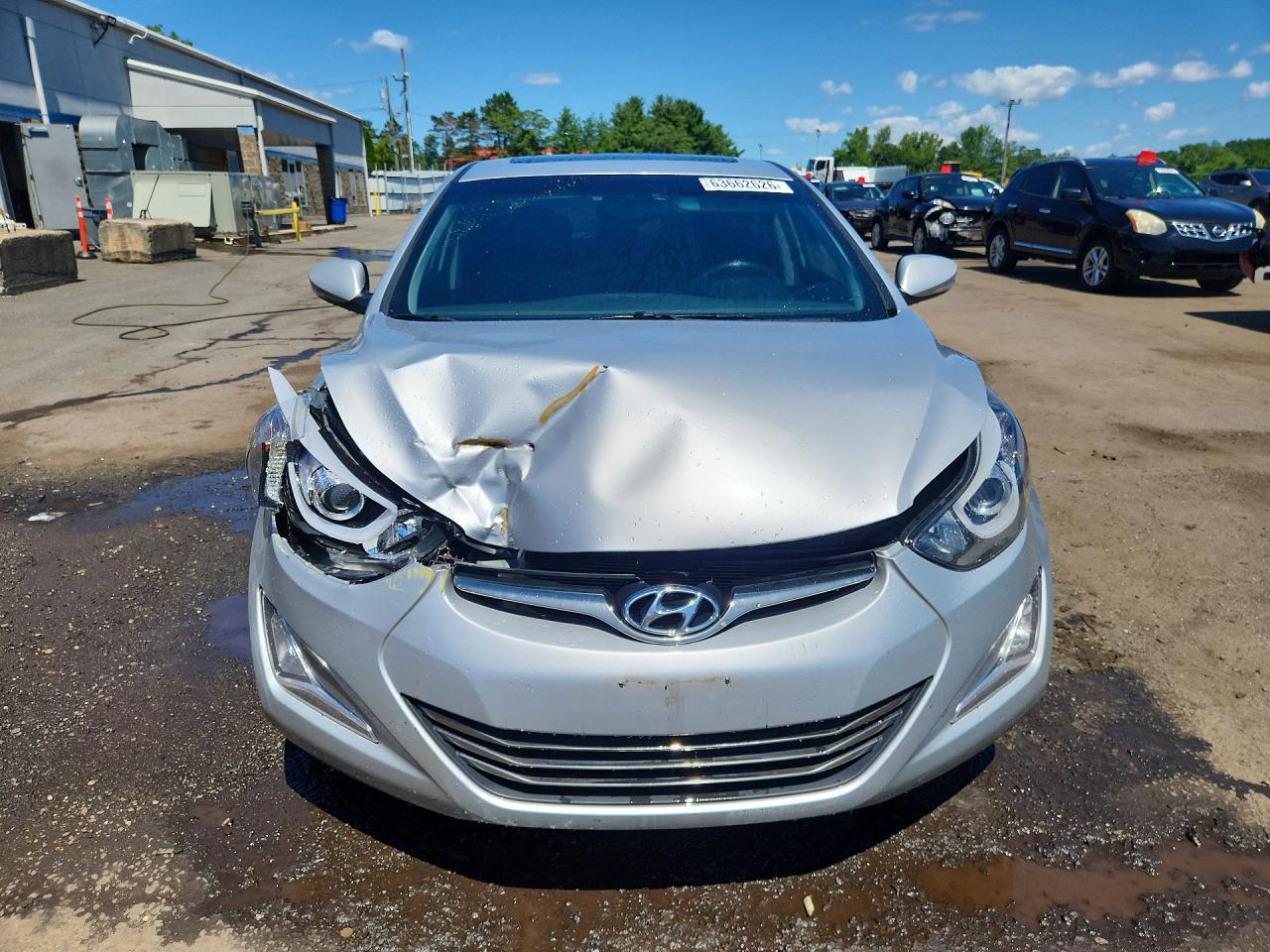 2014 Hyundai Elantra Limited Silver vin: 5NPDH4AE0EH459535