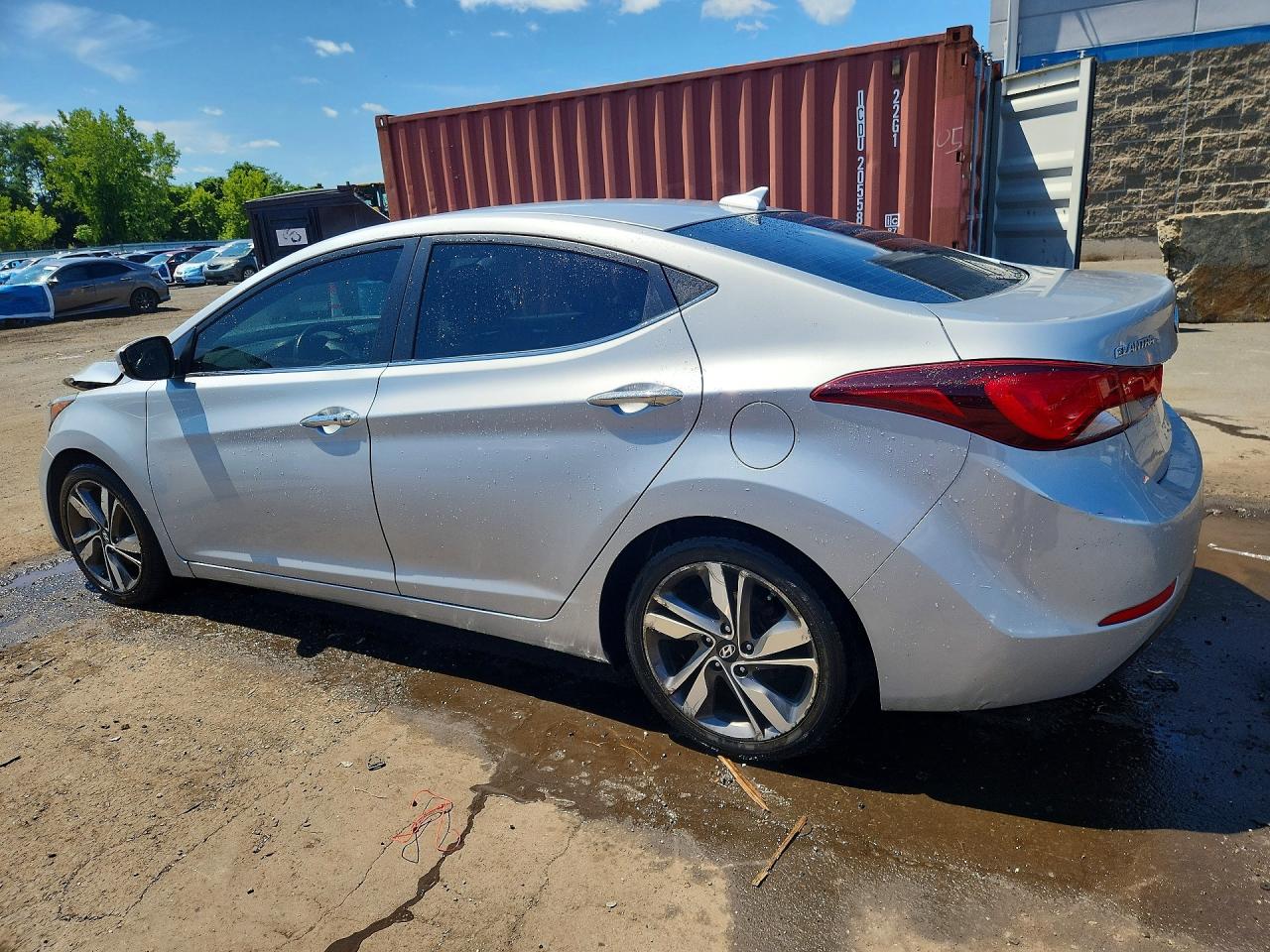 2014 Hyundai Elantra Limited Silver vin: 5NPDH4AE0EH459535