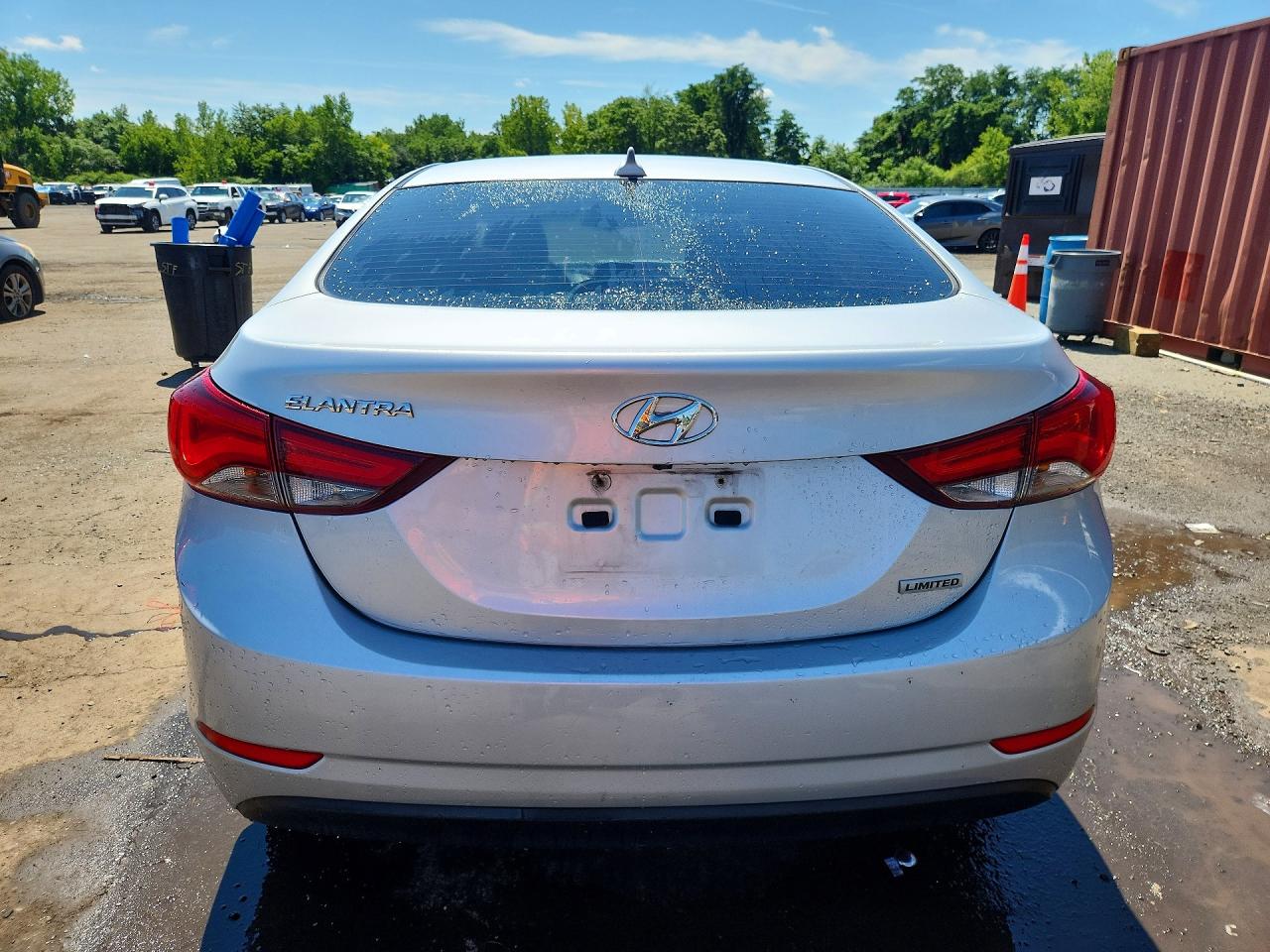 2014 Hyundai Elantra Limited Silver vin: 5NPDH4AE0EH459535