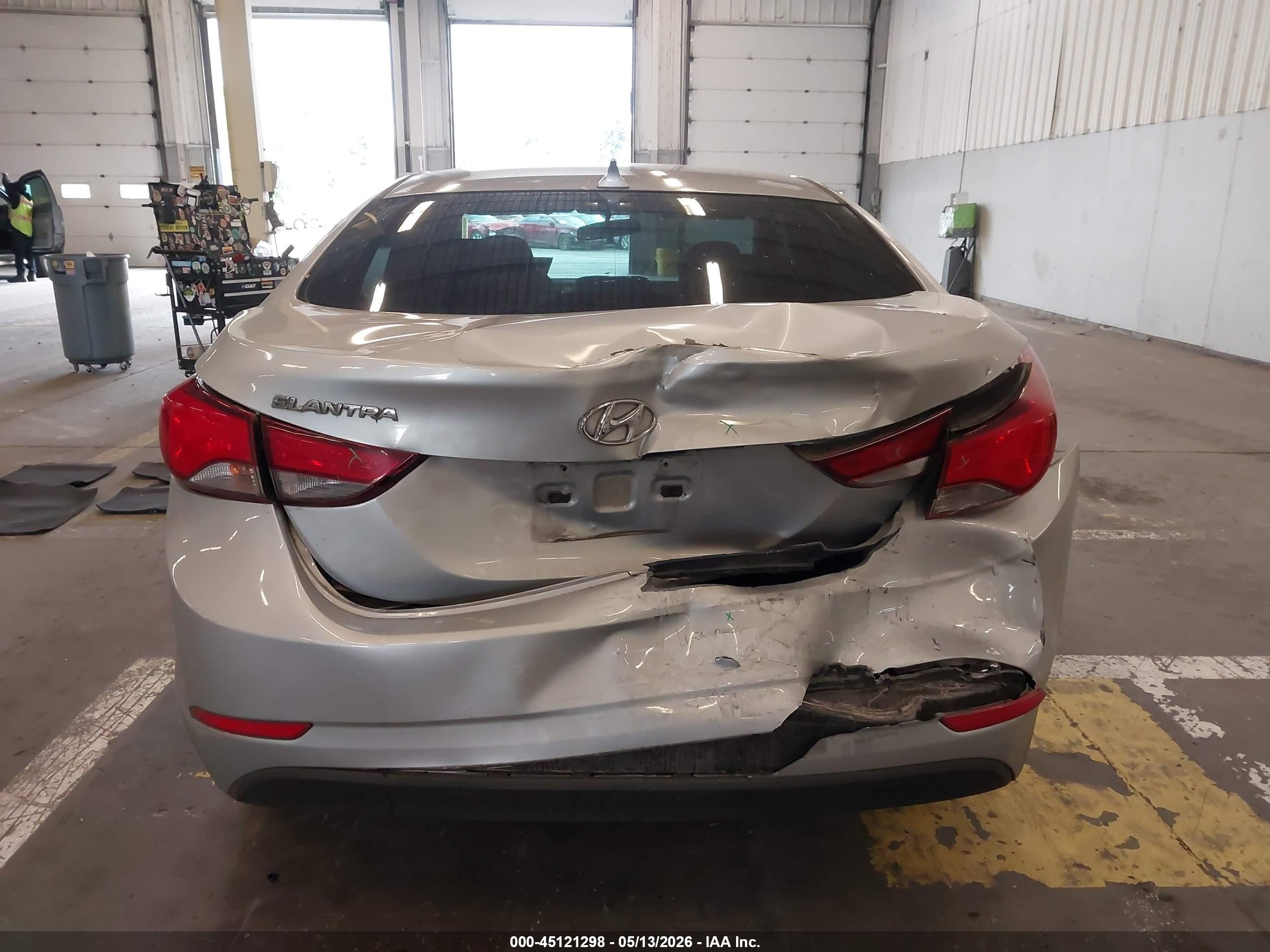 2014 Hyundai Elantra Se Gray vin: 5NPDH4AE0EH463701