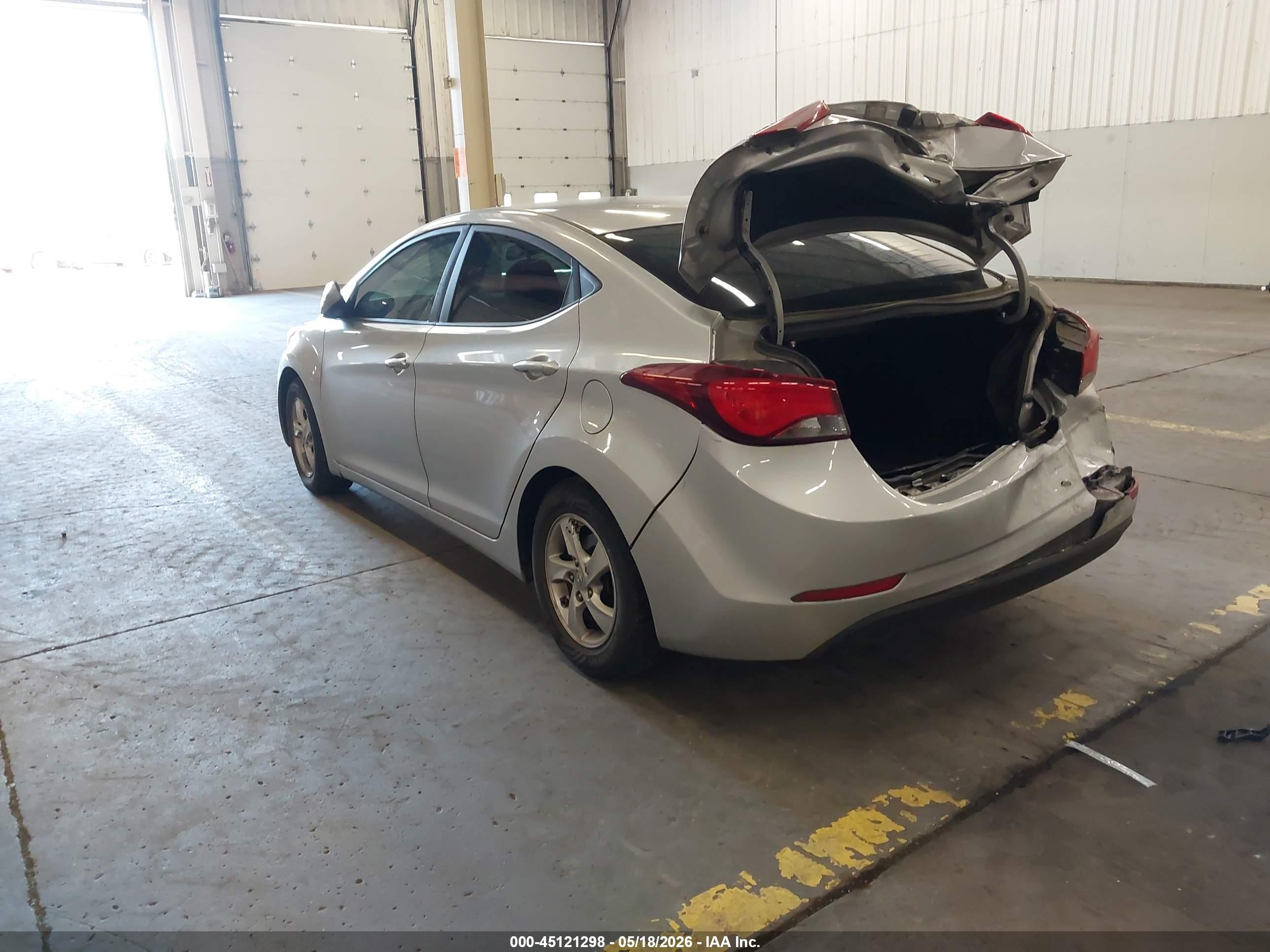 2014 Hyundai Elantra Se Gray vin: 5NPDH4AE0EH463701