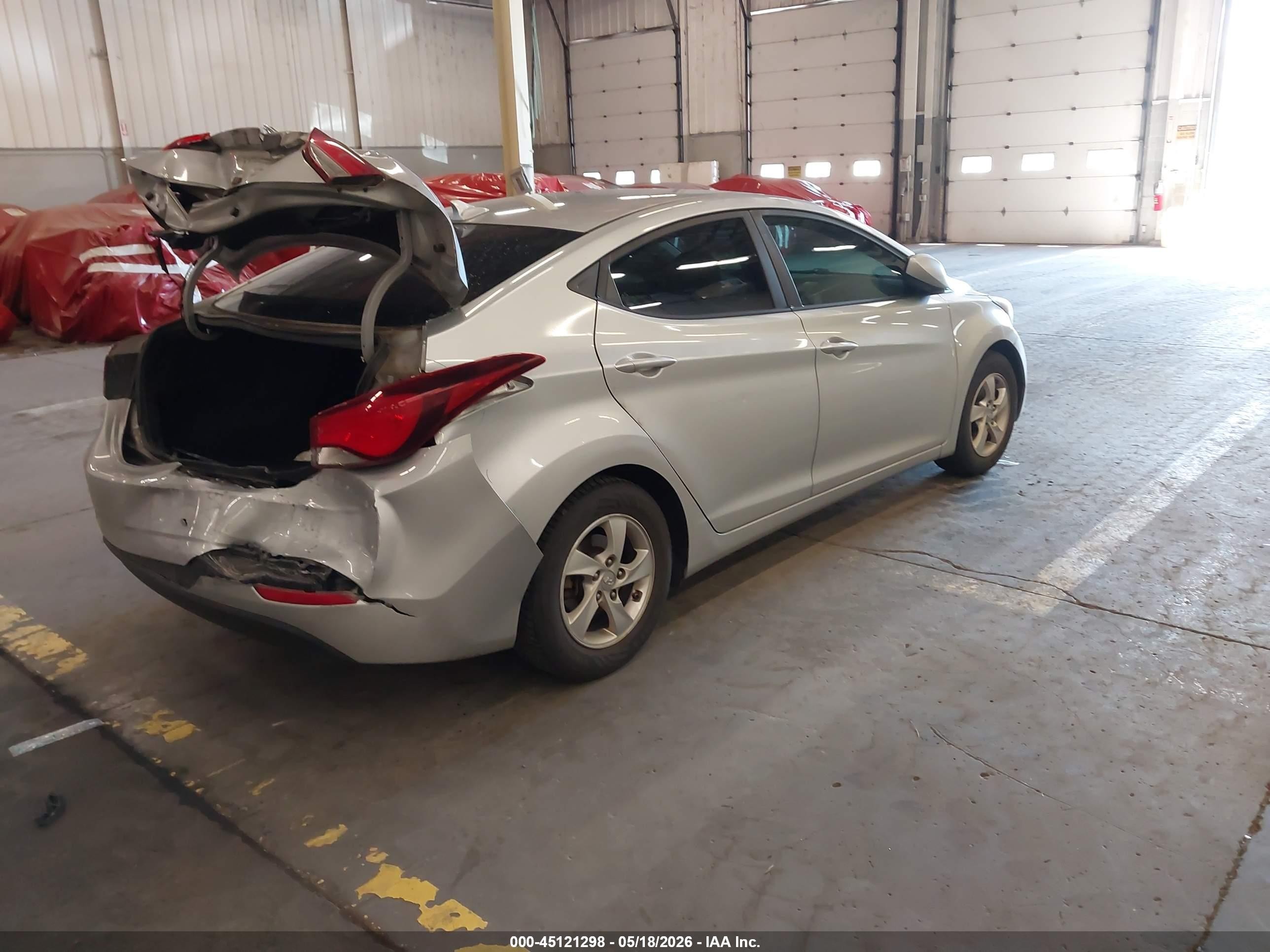 2014 Hyundai Elantra Se Gray vin: 5NPDH4AE0EH463701