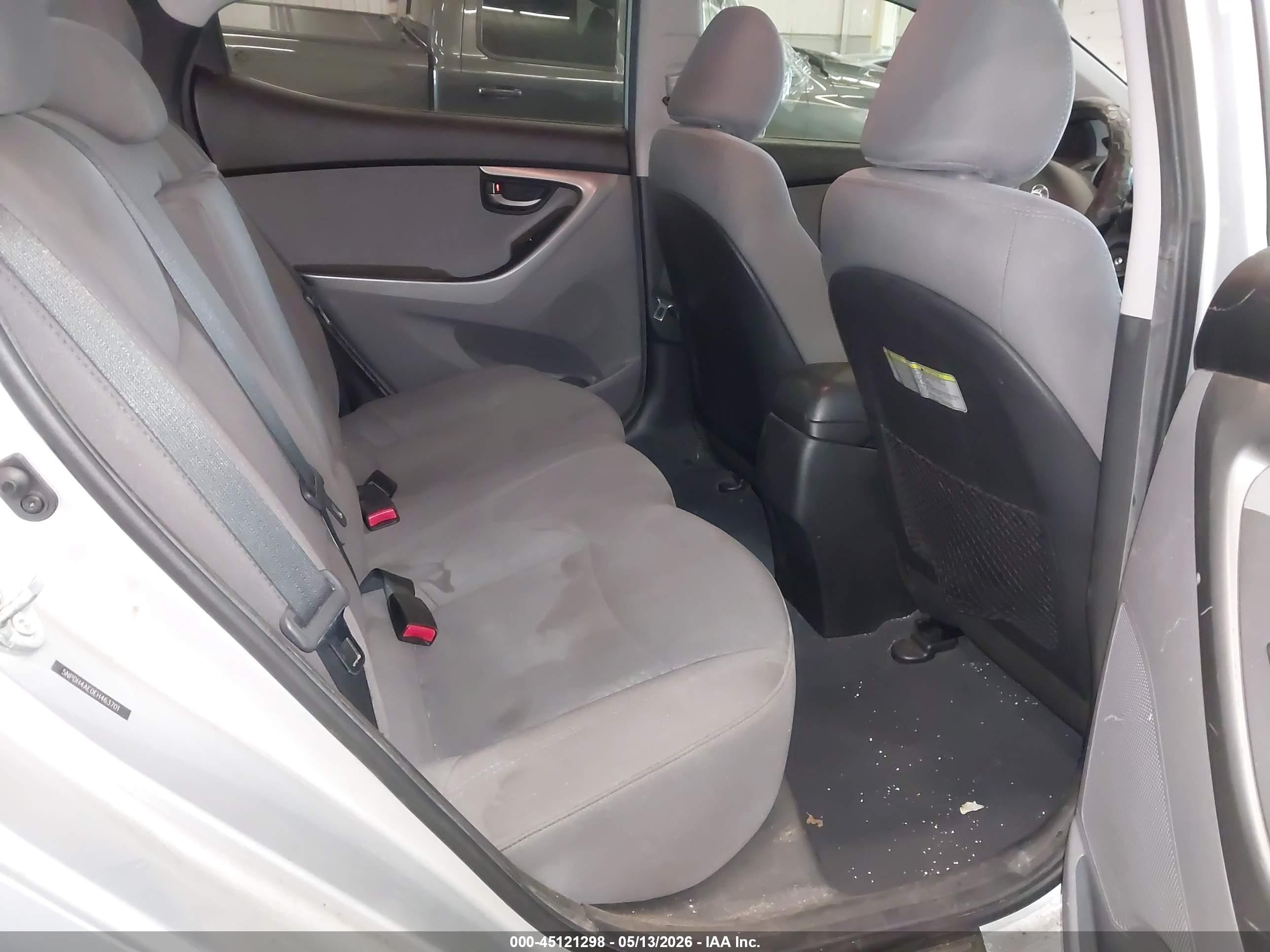 2014 Hyundai Elantra Se Gray vin: 5NPDH4AE0EH463701