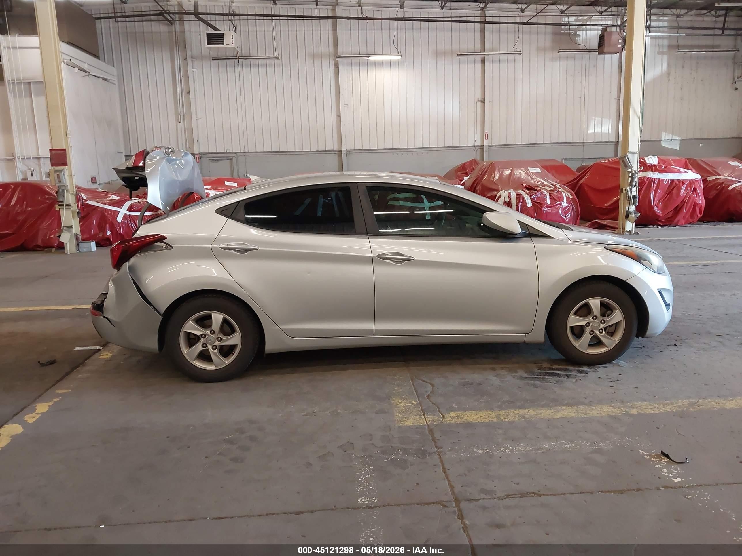 2014 Hyundai Elantra Se Gray vin: 5NPDH4AE0EH463701