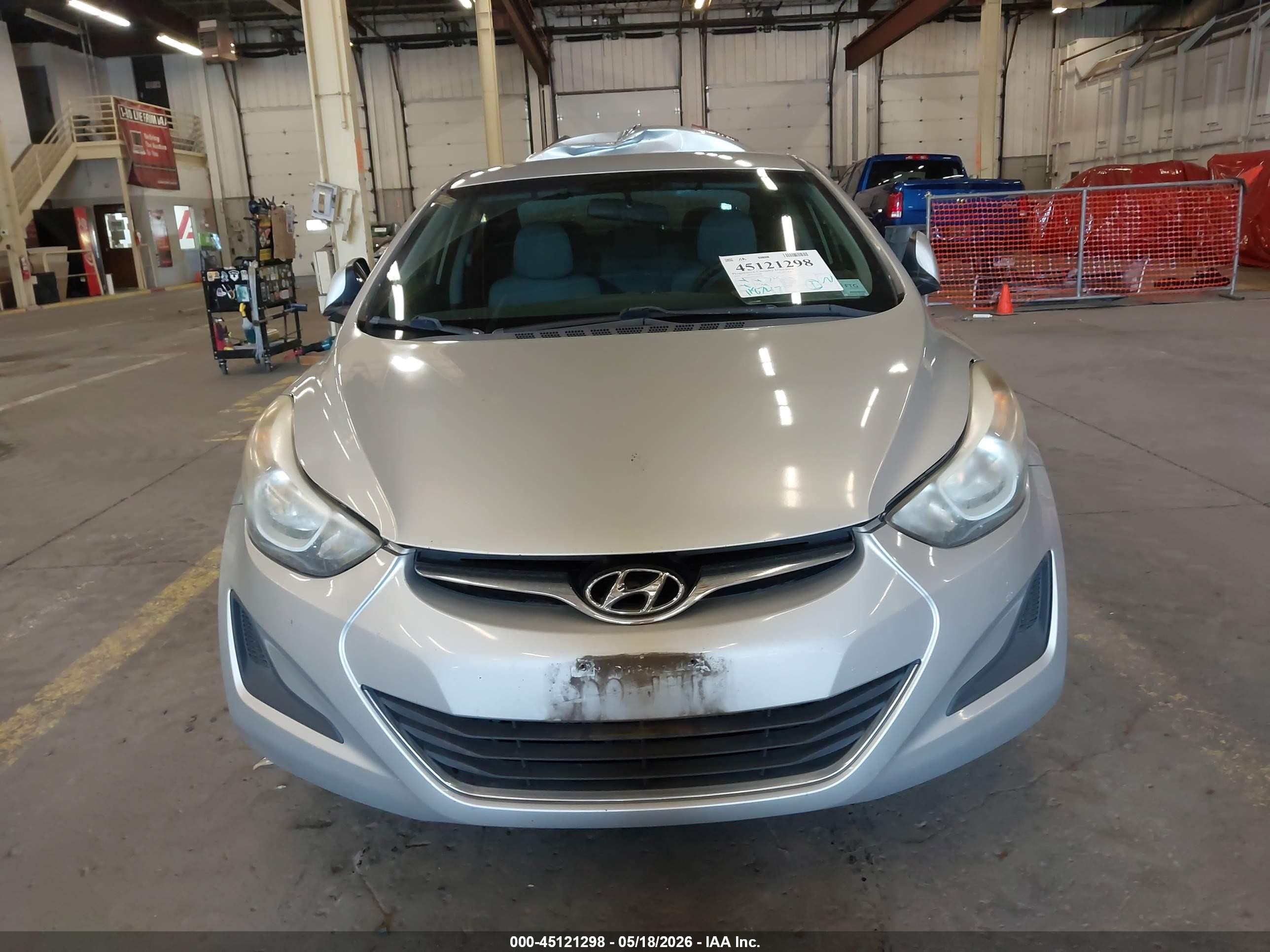2014 Hyundai Elantra Se Gray vin: 5NPDH4AE0EH463701
