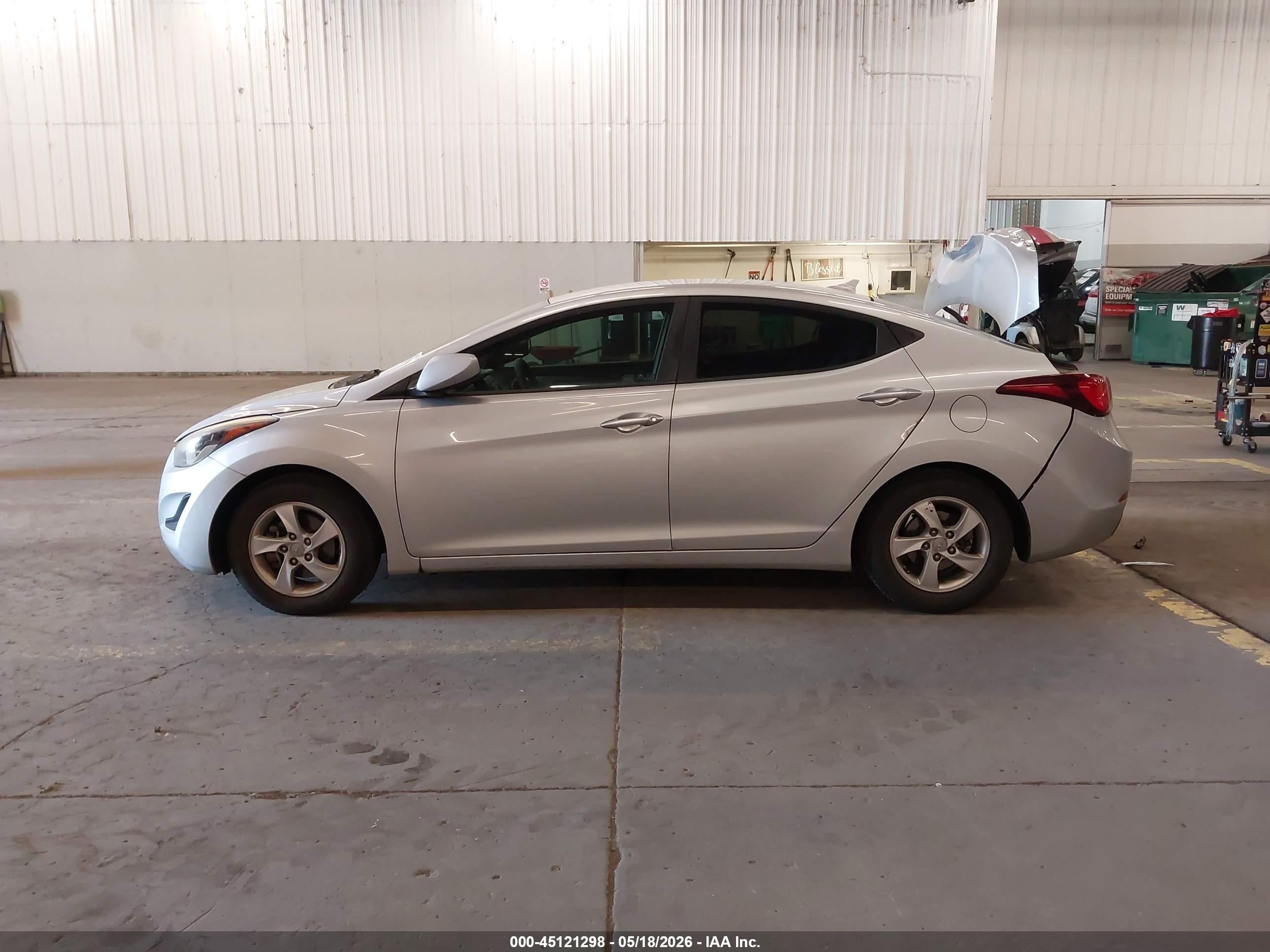 2014 Hyundai Elantra Se Gray vin: 5NPDH4AE0EH463701