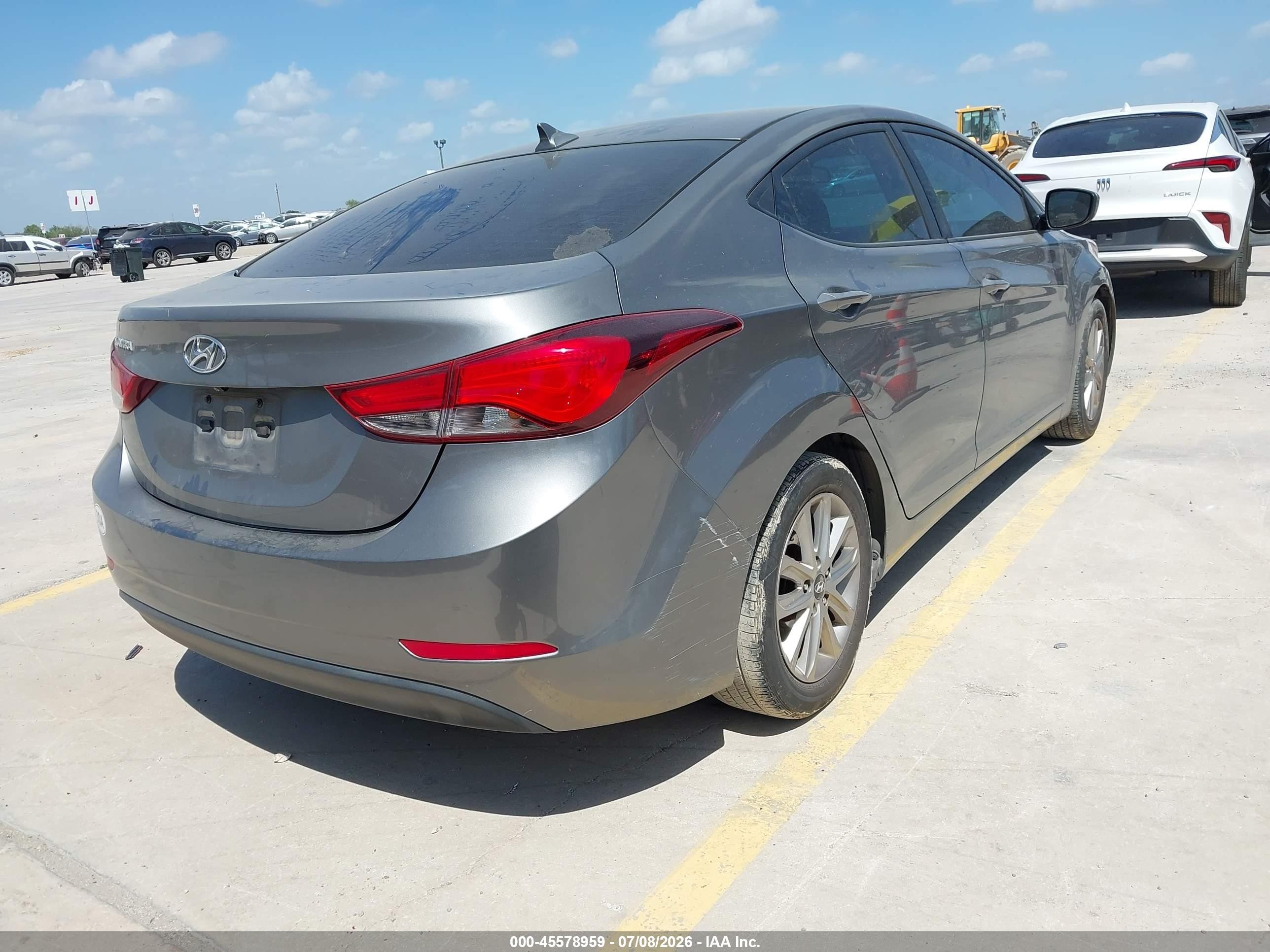 2014 Hyundai Elantra Se Серебряный vin: 5NPDH4AE0EH471460