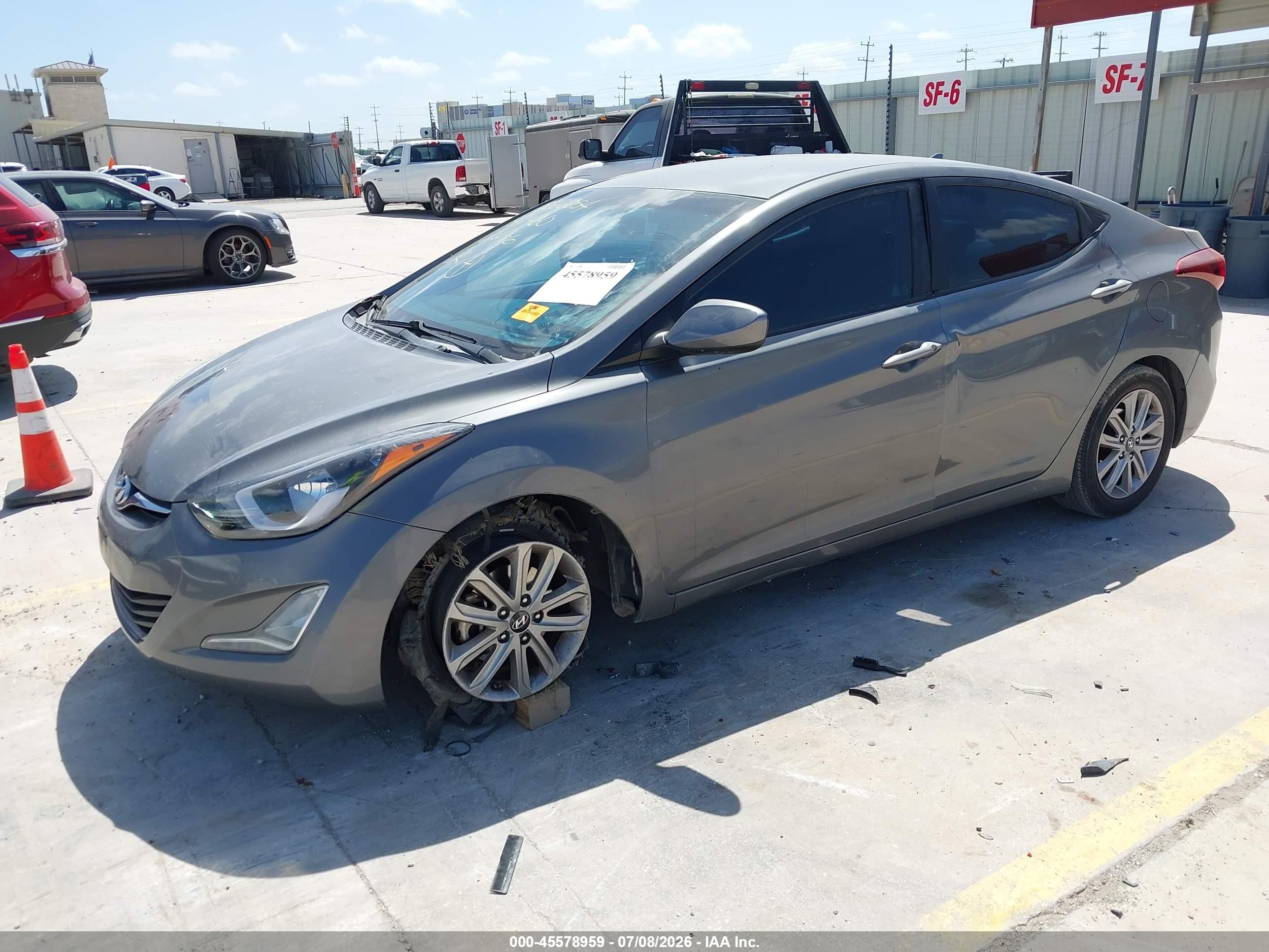 2014 Hyundai Elantra Se Серебряный vin: 5NPDH4AE0EH471460