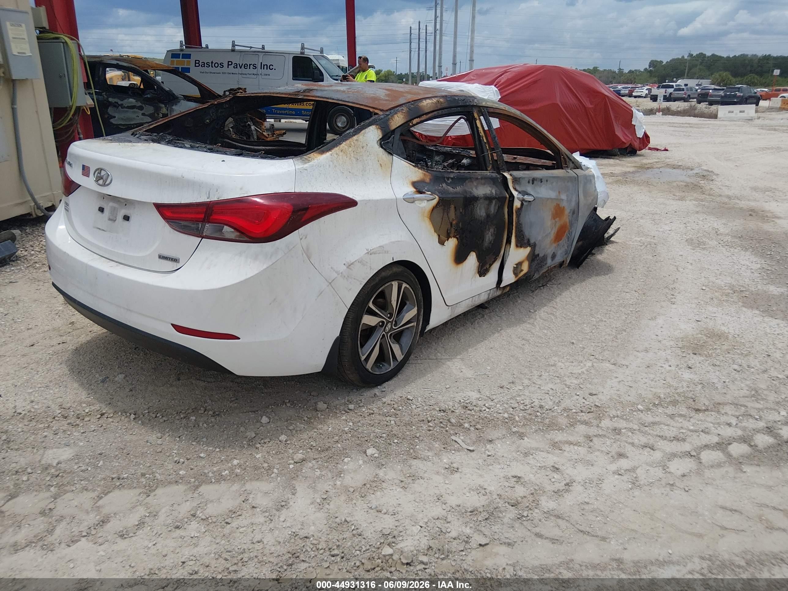 2014 Hyundai Elantra Limited White vin: 5NPDH4AE0EH474794