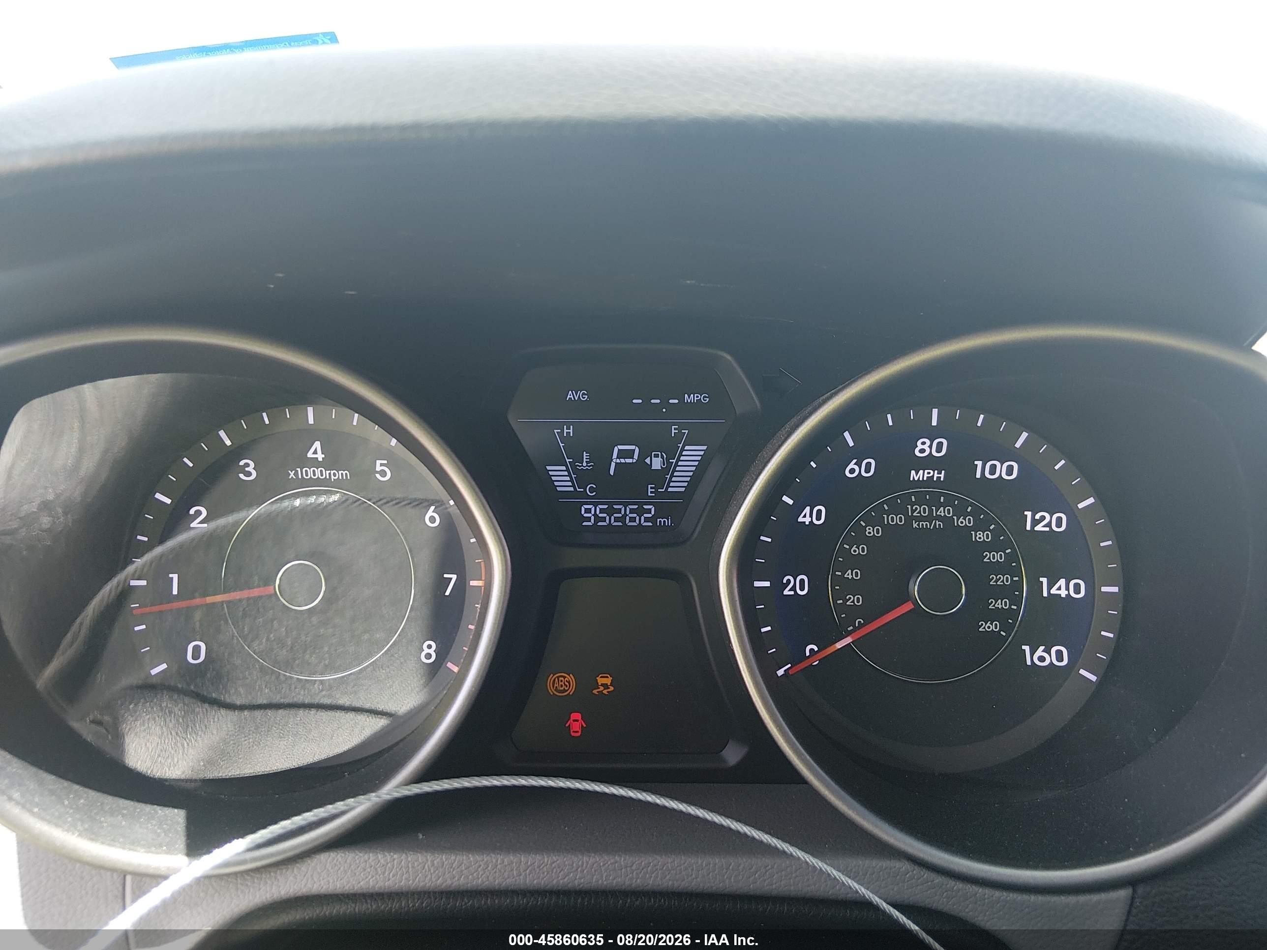 2014 Hyundai Elantra Se White vin: 5NPDH4AE0EH475606