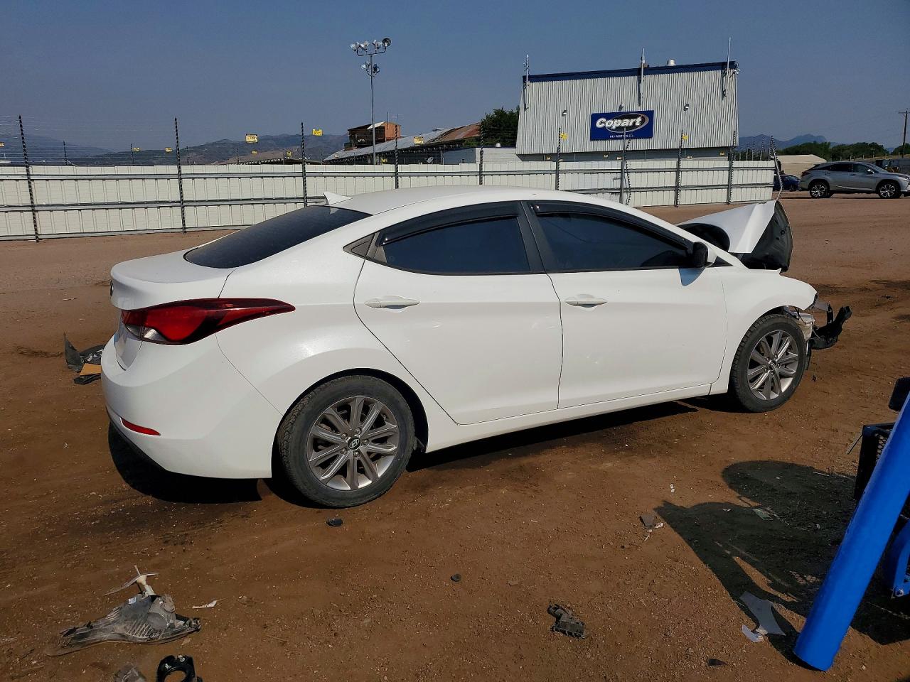 2014 Hyundai Elantra Se White vin: 5NPDH4AE0EH479963