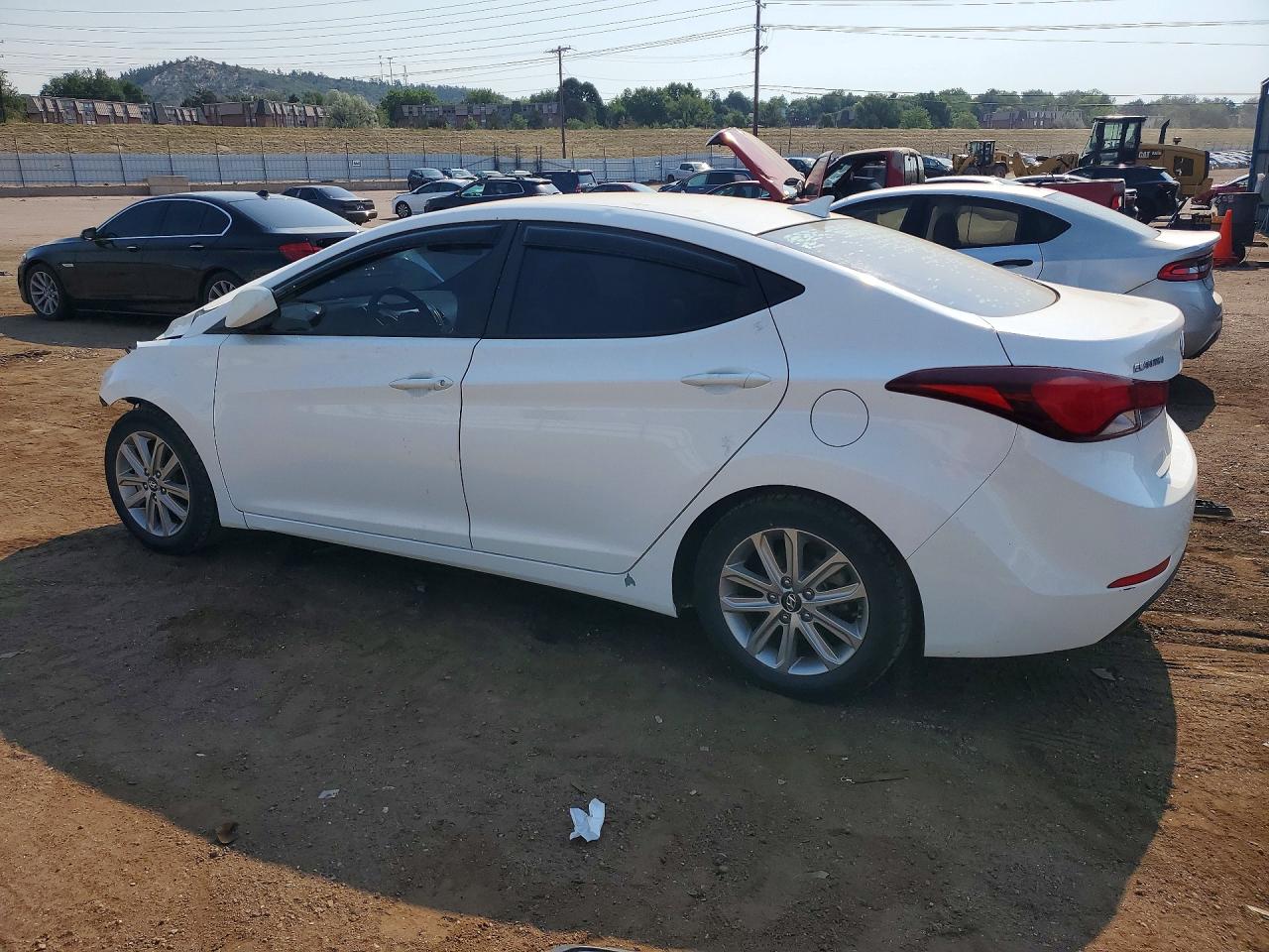 2014 Hyundai Elantra Se White vin: 5NPDH4AE0EH479963