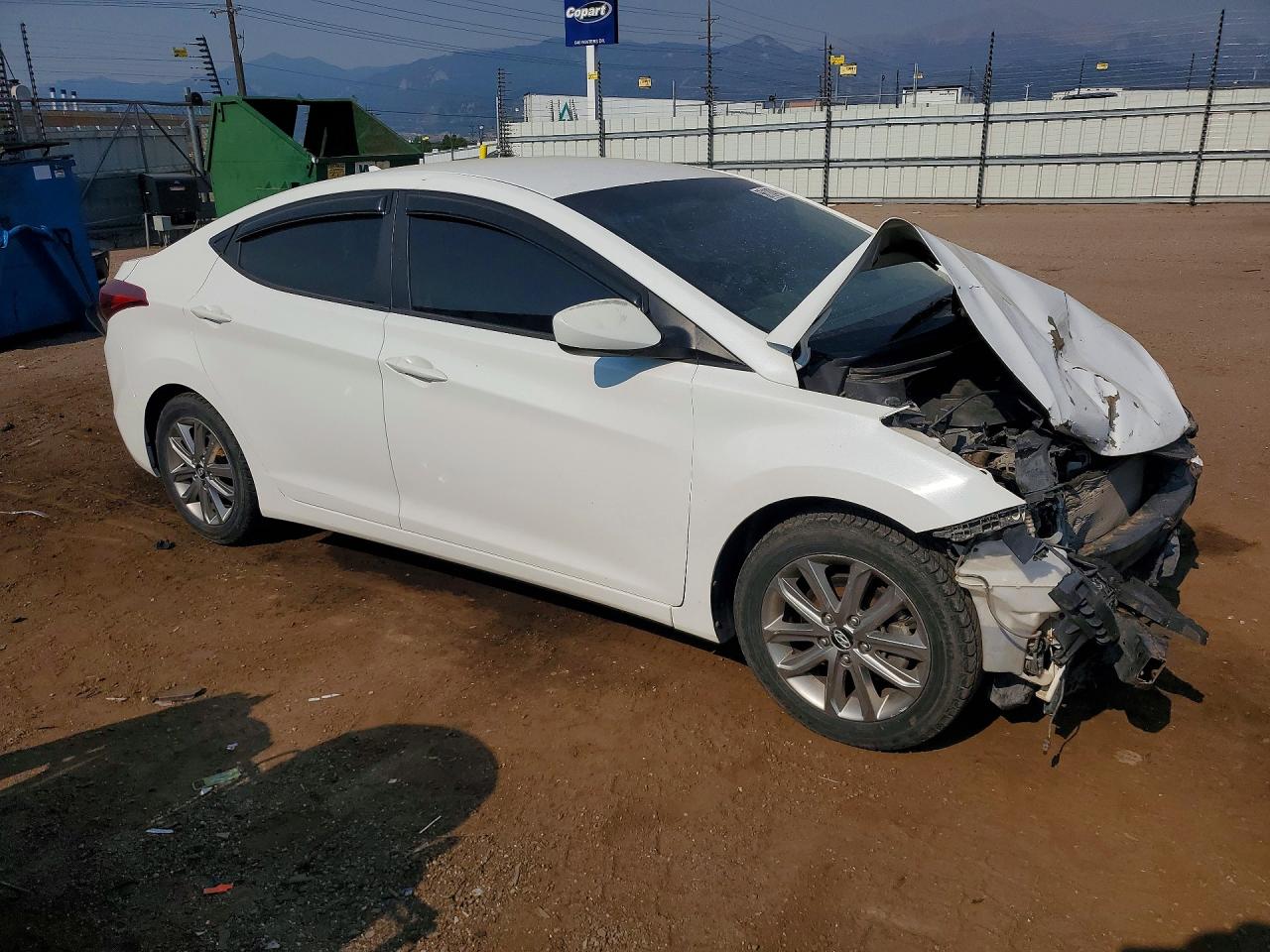 2014 Hyundai Elantra Se White vin: 5NPDH4AE0EH479963