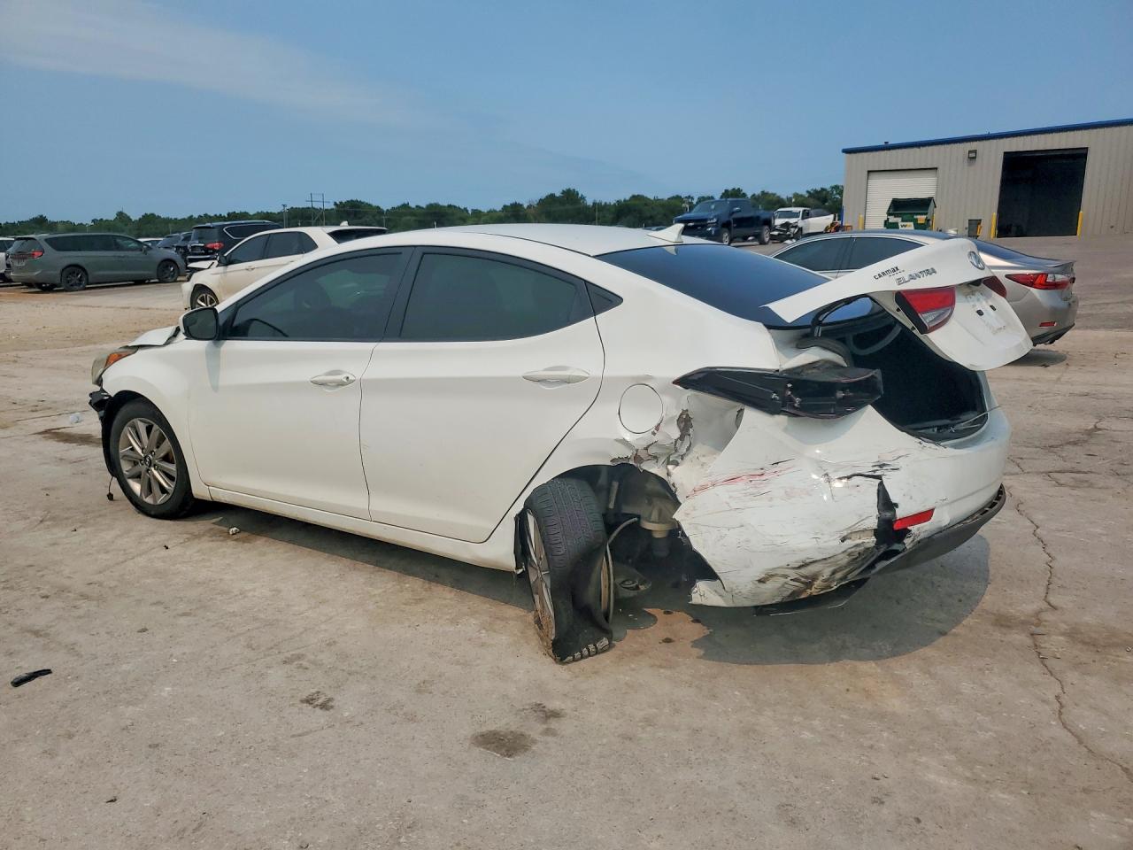 2014 Hyundai Elantra Se White vin: 5NPDH4AE0EH481812