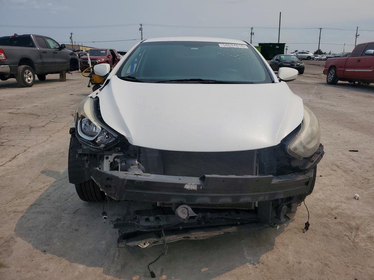2014 Hyundai Elantra Se White vin: 5NPDH4AE0EH481812