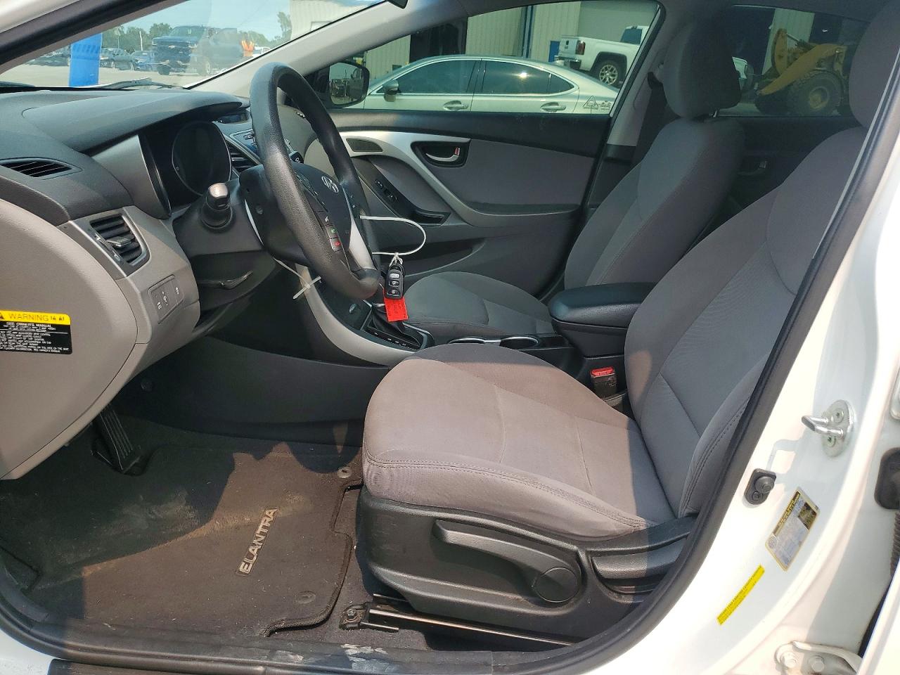 2014 Hyundai Elantra Se White vin: 5NPDH4AE0EH481812