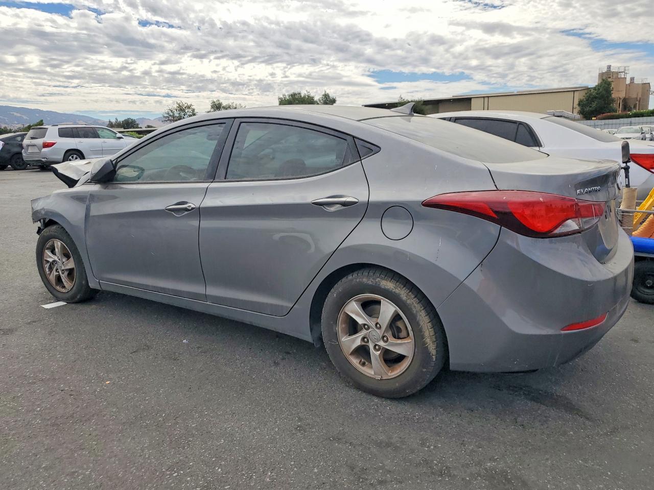 2014 Hyundai Elantra Se Gray vin: 5NPDH4AE0EH482779