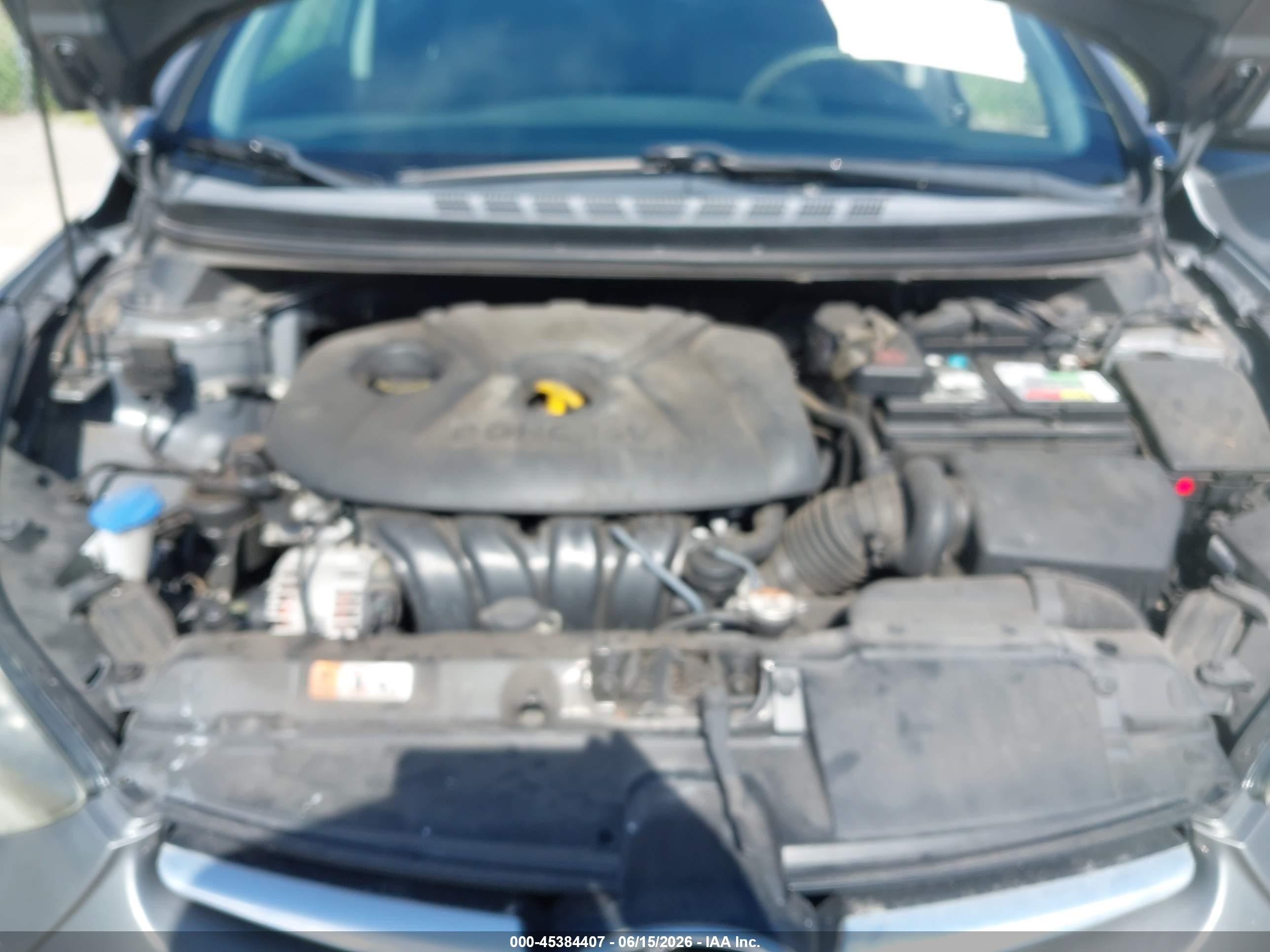 2014 Hyundai Elantra Se Gray vin: 5NPDH4AE0EH483480