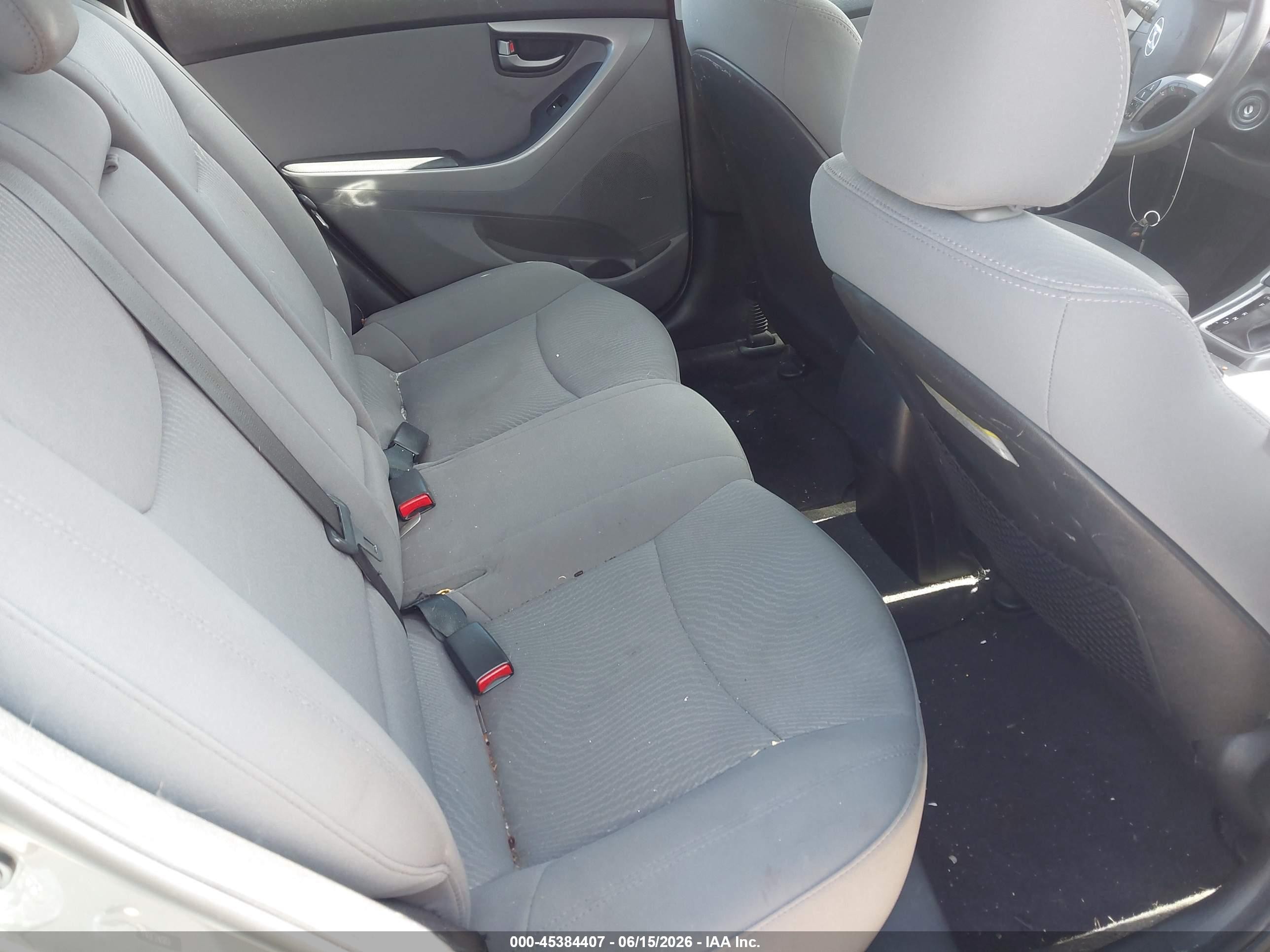 2014 Hyundai Elantra Se Gray vin: 5NPDH4AE0EH483480