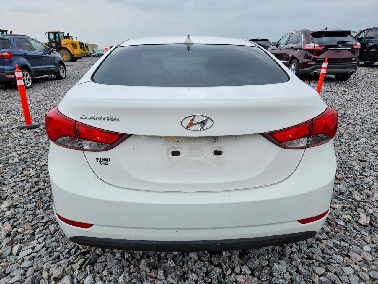 2014 Hyundai Elantra Se White vin: 5NPDH4AE0EH487612