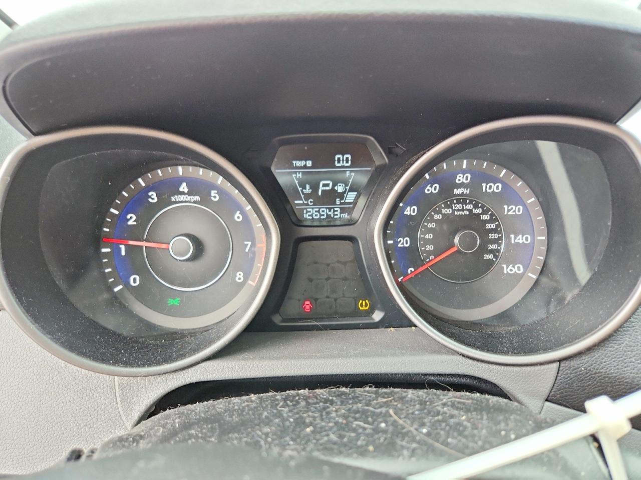 2014 Hyundai Elantra Se White vin: 5NPDH4AE0EH487612