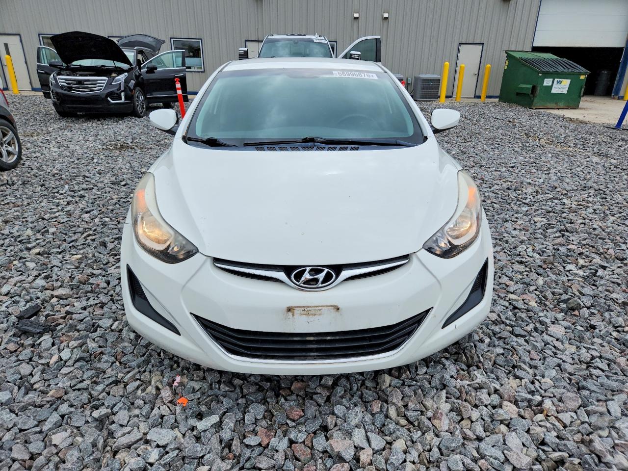 2014 Hyundai Elantra Se White vin: 5NPDH4AE0EH487612