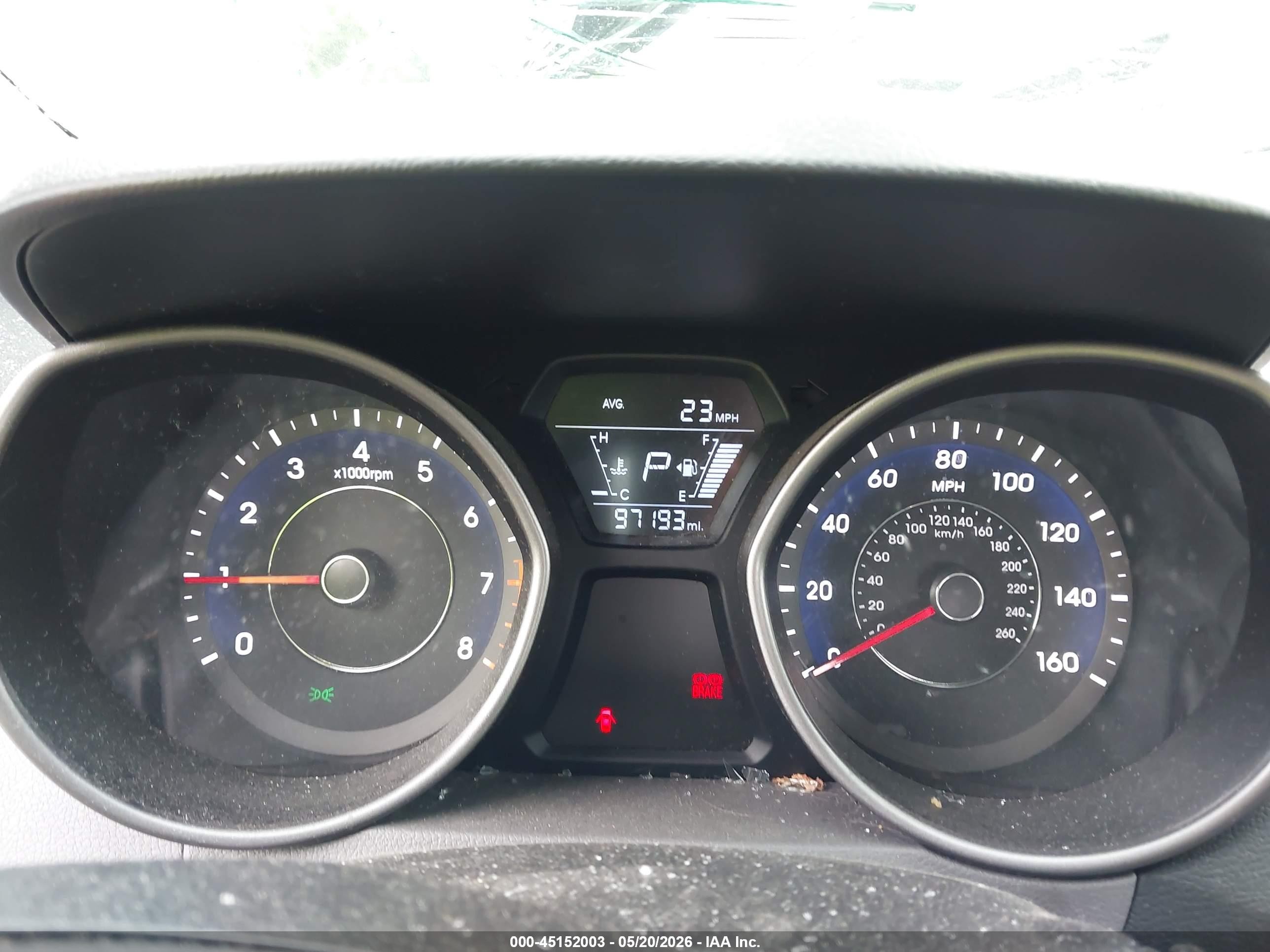 2014 Hyundai Elantra Se Gray vin: 5NPDH4AE0EH490297
