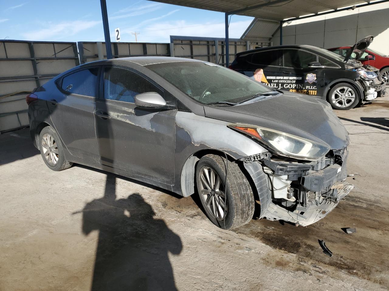 2014 Hyundai Elantra Se Серый vin: 5NPDH4AE0EH499470