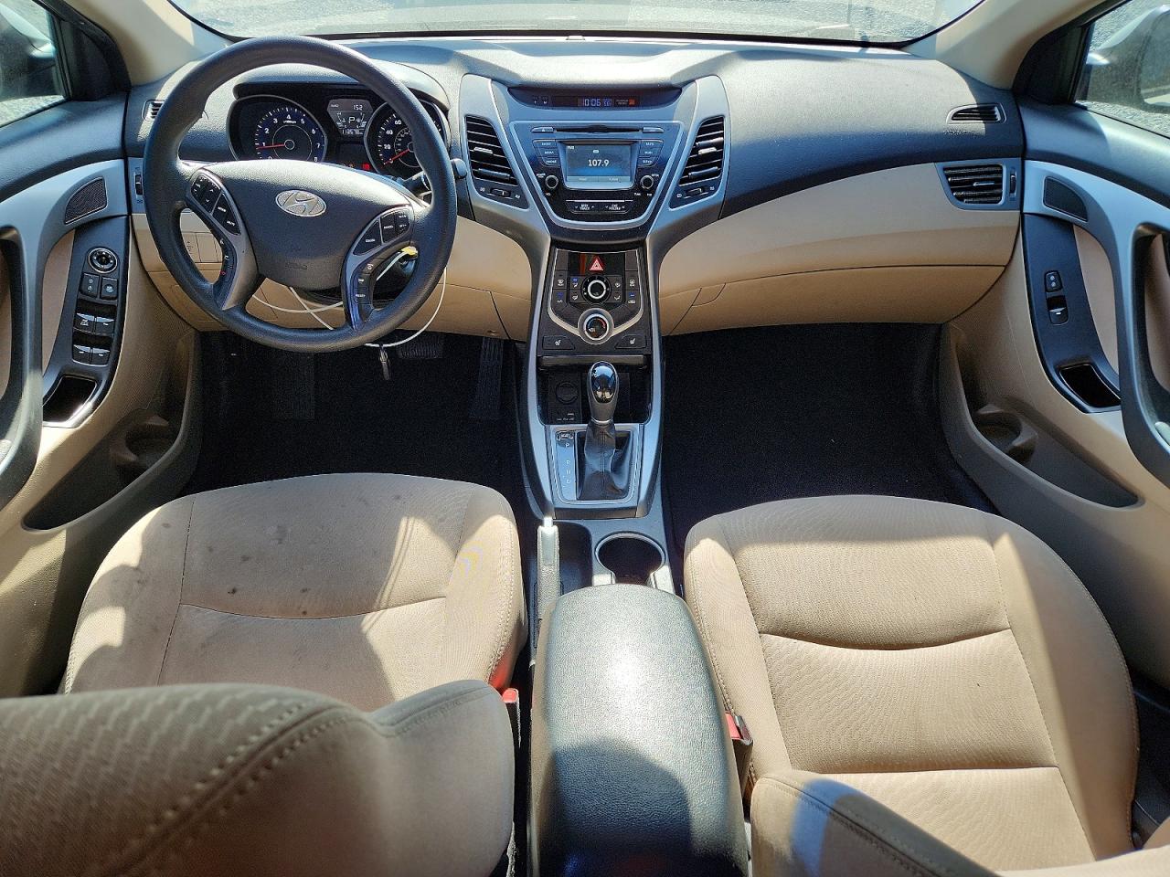 2014 Hyundai Elantra Se White vin: 5NPDH4AE0EH510063