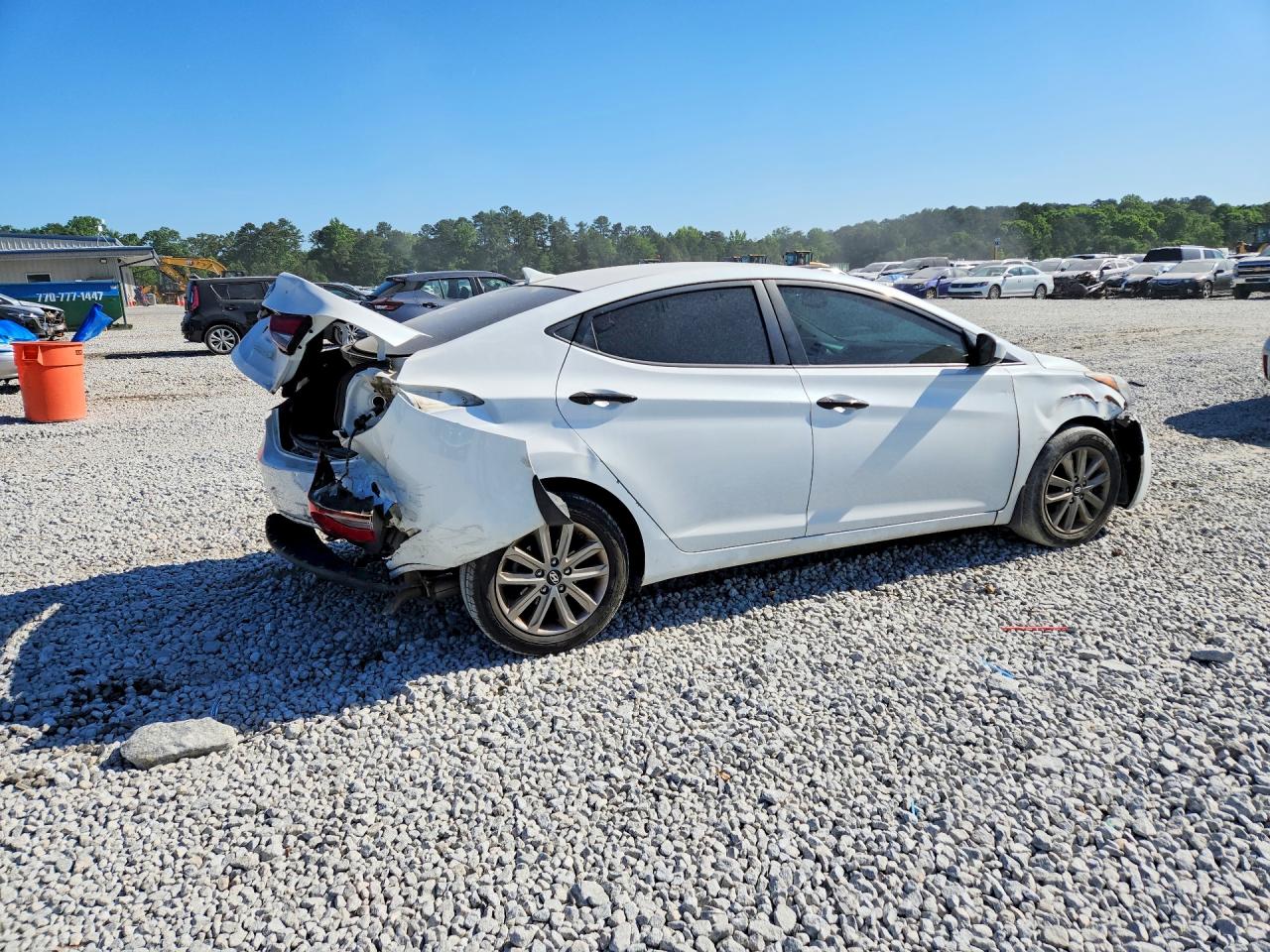 2014 Hyundai Elantra Se White vin: 5NPDH4AE0EH510063