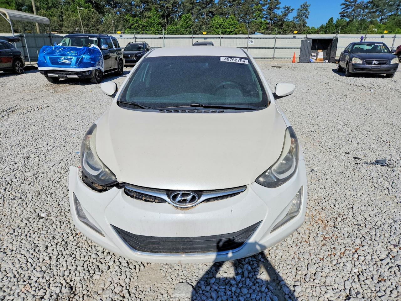 2014 Hyundai Elantra Se White vin: 5NPDH4AE0EH510063
